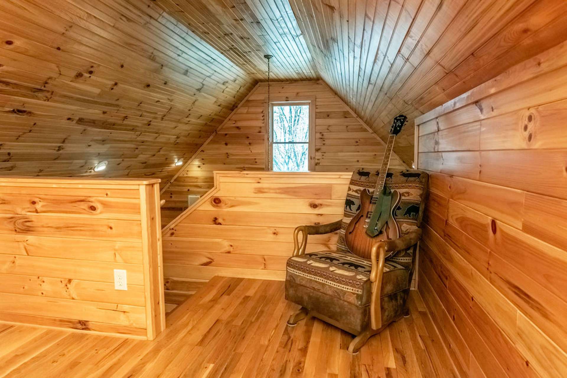 The loft upstairs currently serves as a second sleeping area.