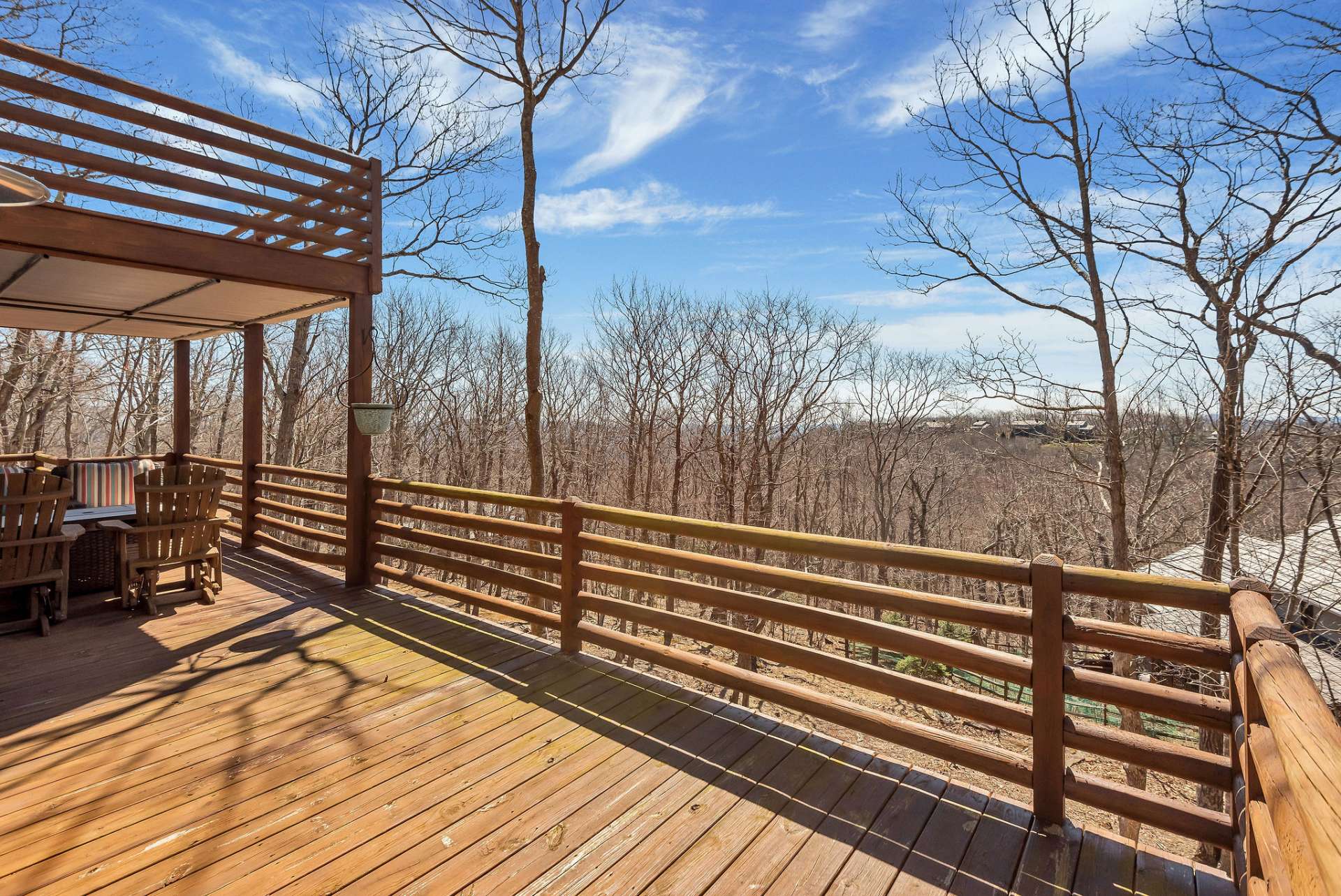 Get your vitamin D on the open side of the deck.
