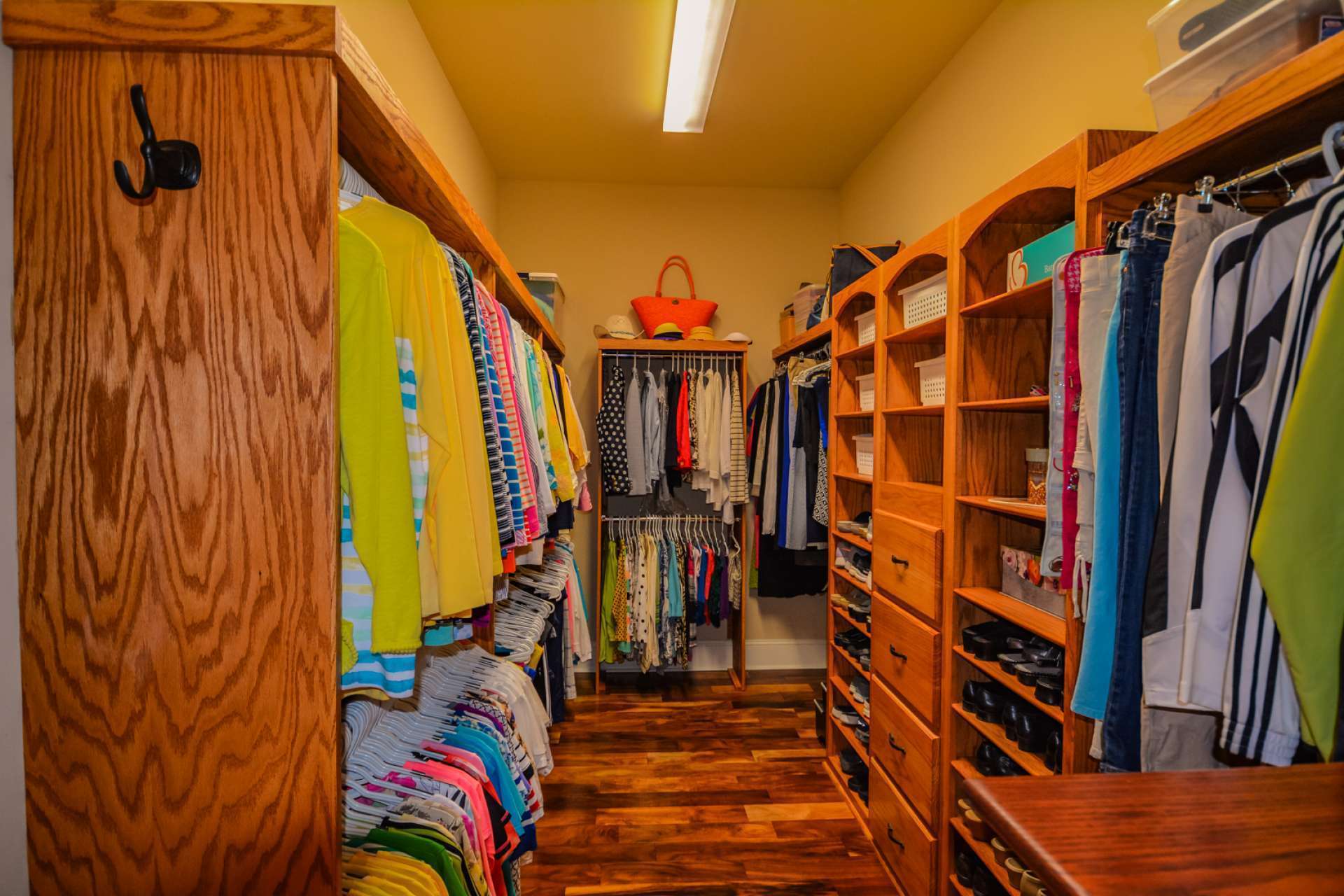 You will love the large his and hers closets offering abundant storage space.