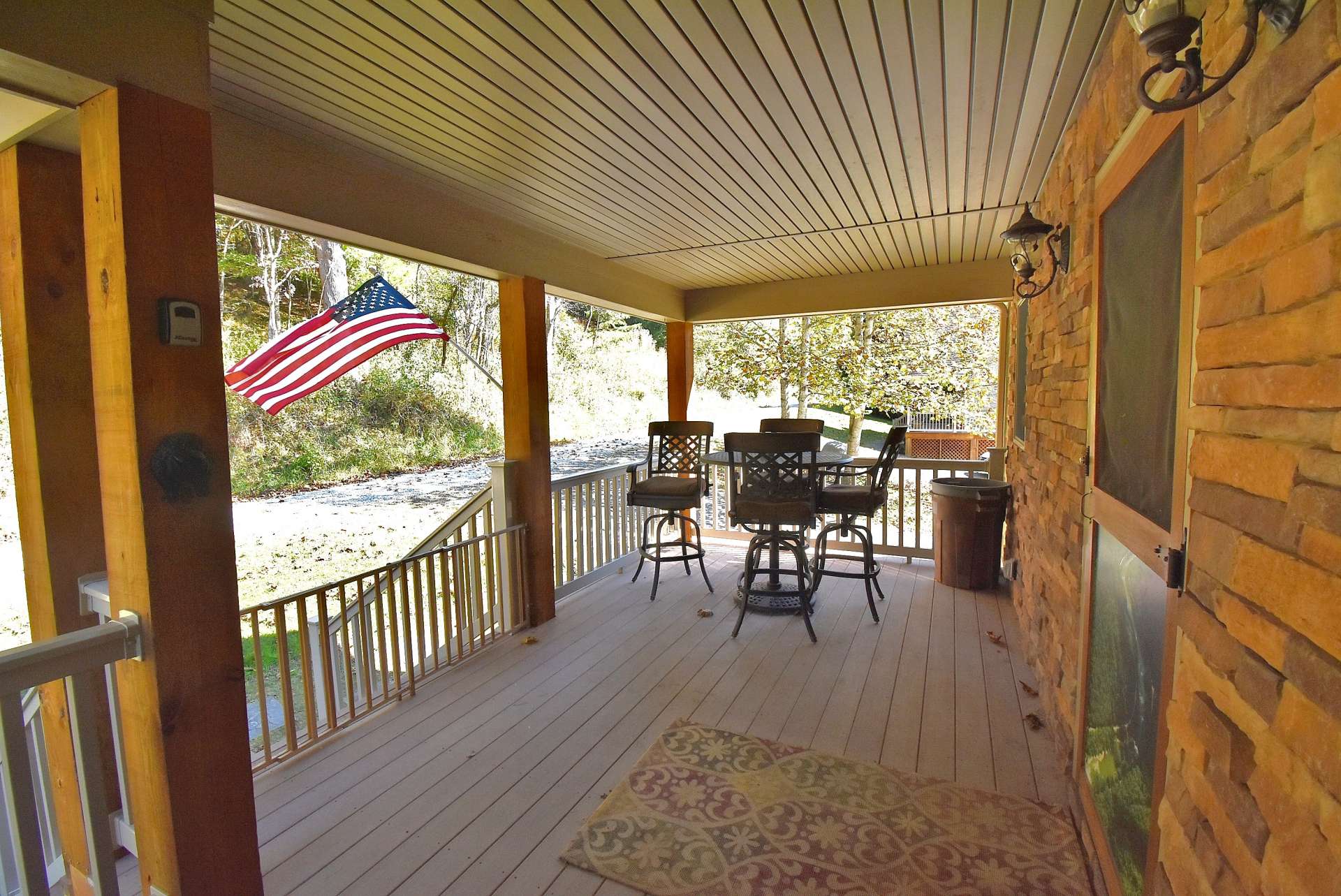 In addition, a full length covered front porch welcomes you and your guests, and also provides additional outdoor entertaining space.