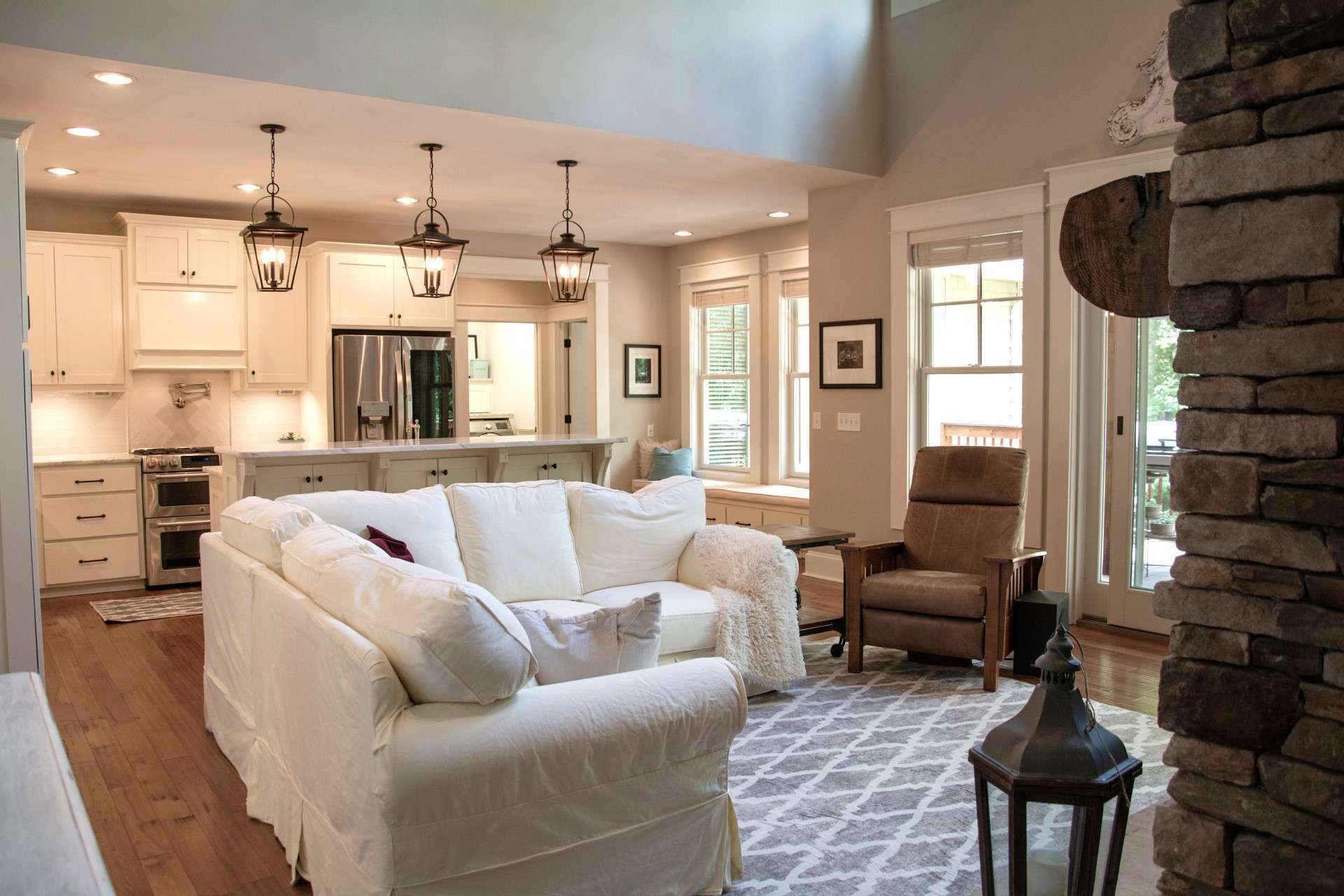 Open to the living area, this kitchen is a chef’s dream!