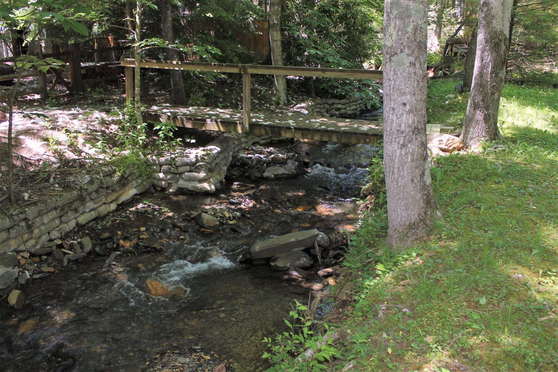 Sit on the bridge and dip your toes in the cool waters on a warm summer day