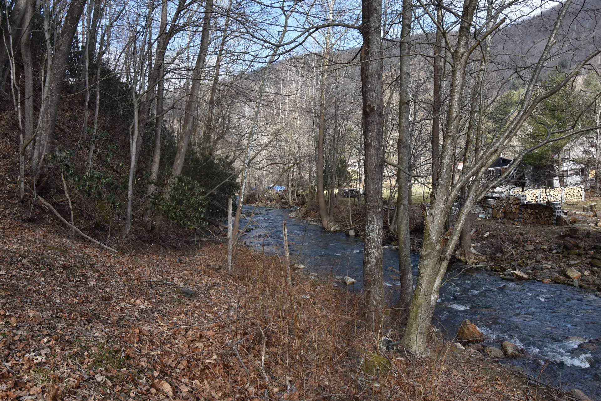 Imagine relaxing on the porch or deck of your mountain cabin  and enjoying the  sounds of the rushing creek below.