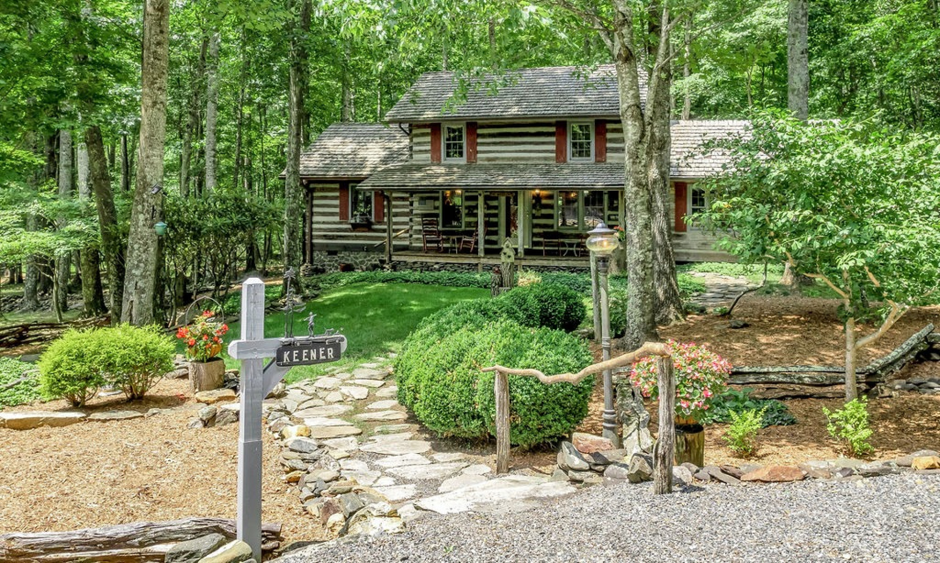 Storybook cabin in the desirable community of Stonebridge.