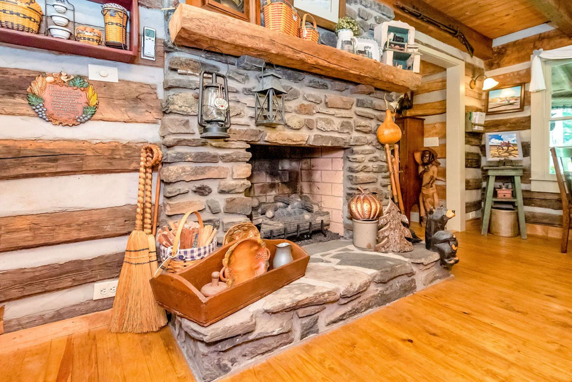 Your visitors will love sitting by the fire hearing the story of how you found this fabulous cabin.