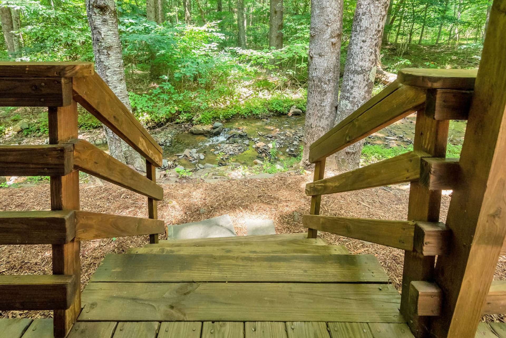 A mountain stream is just steps from your back door!