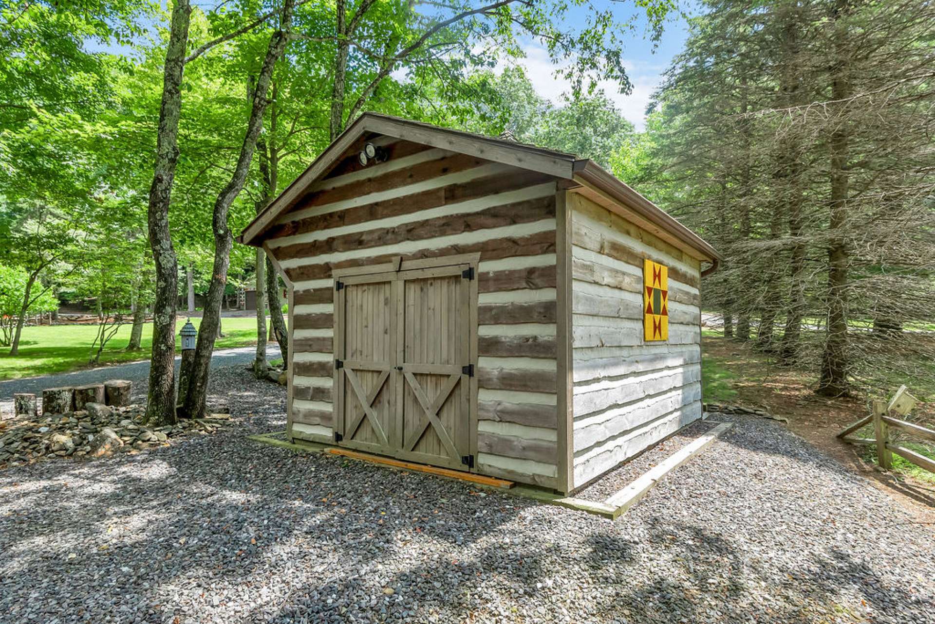 The Weaver Barn is great for storage or a gardening shed.