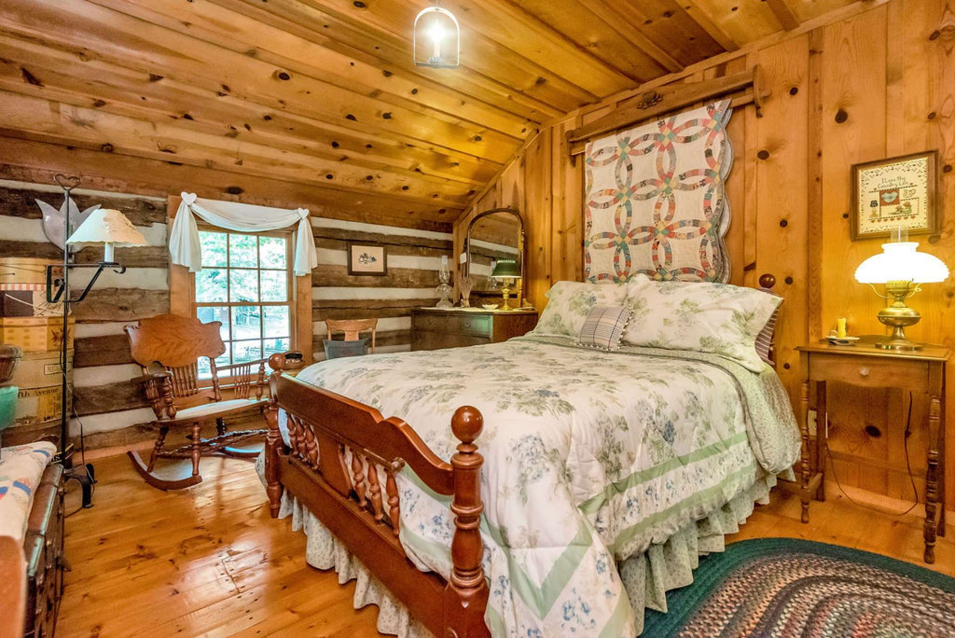 Guest bedroom on the upper level will charm all your guests.
