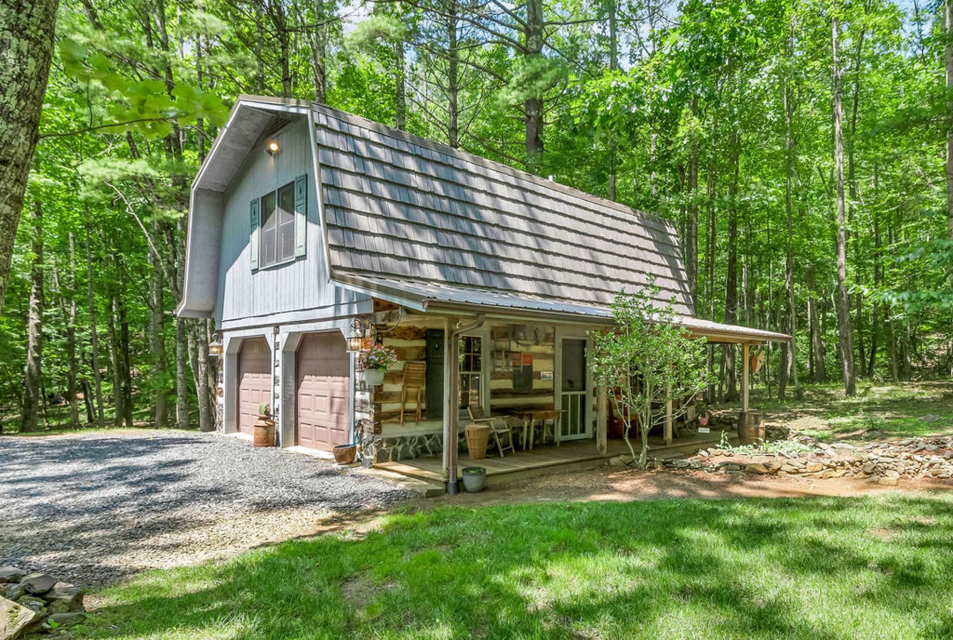 2 car garage and additional living space.