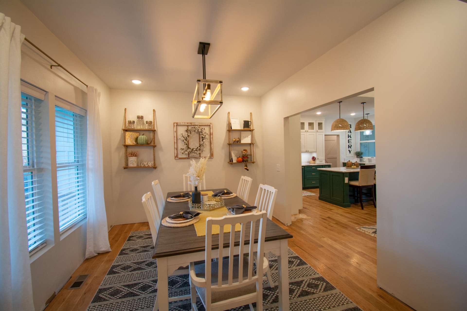 Formal dining area.