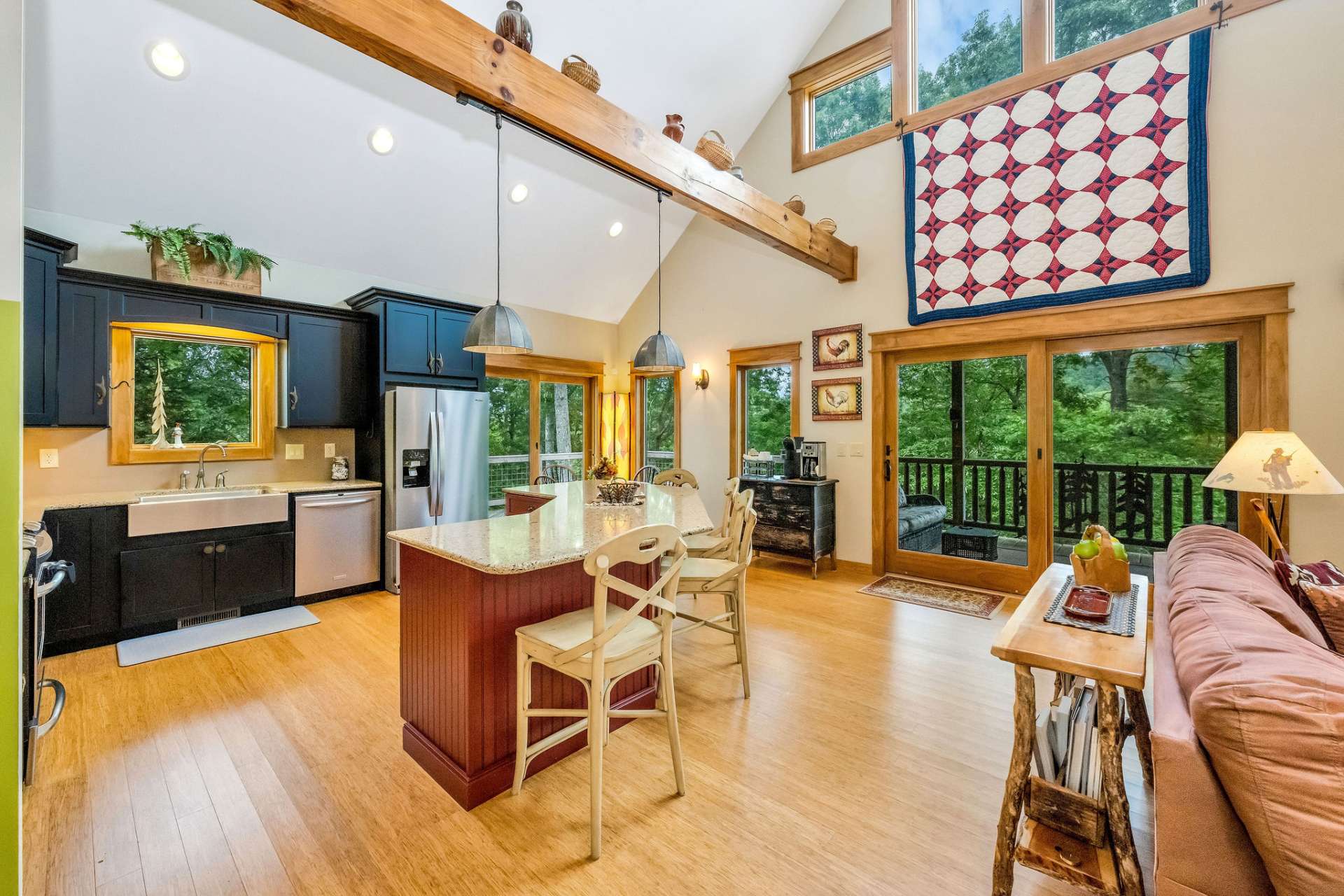 Open concept living.