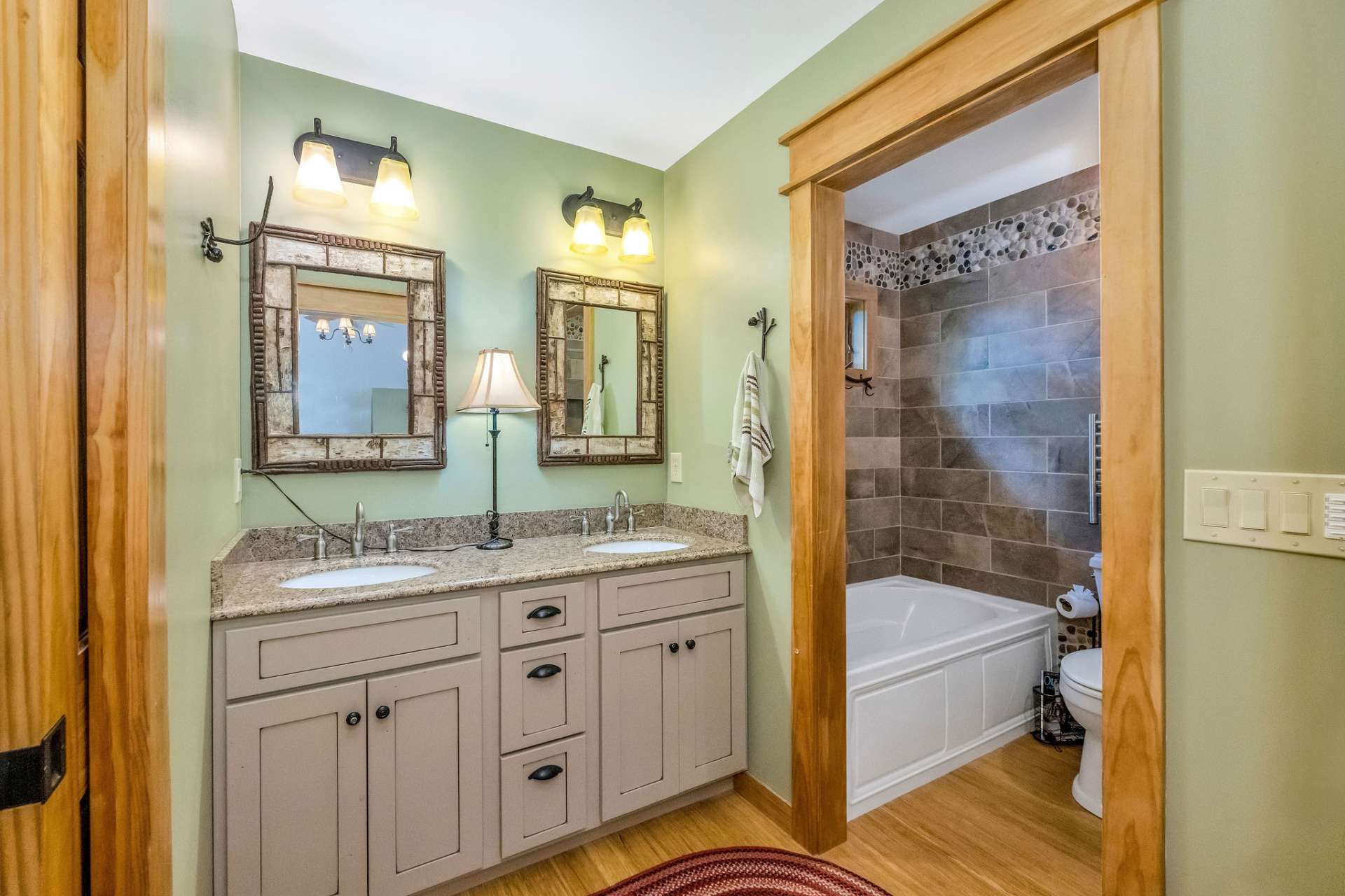 Second-level bathroom.