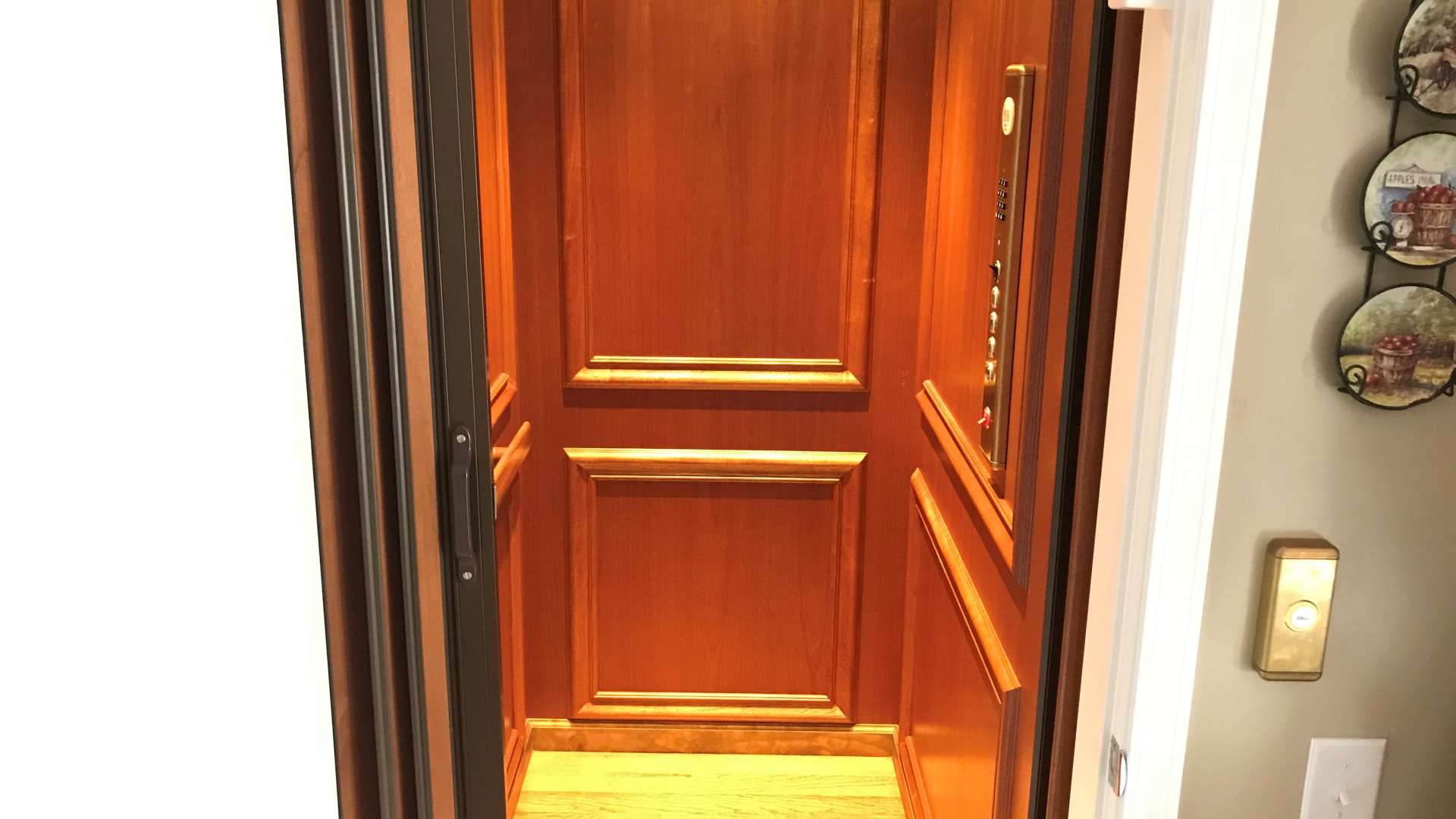 Extra wide doorways and an elevator make all floors easily accessible without having to climb stairs.