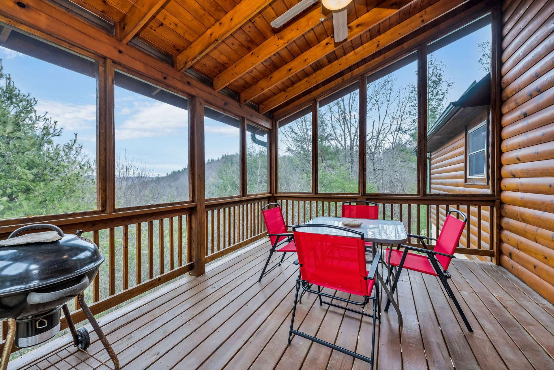 Lots of outdoor space for enjoying the sounds of the mountains