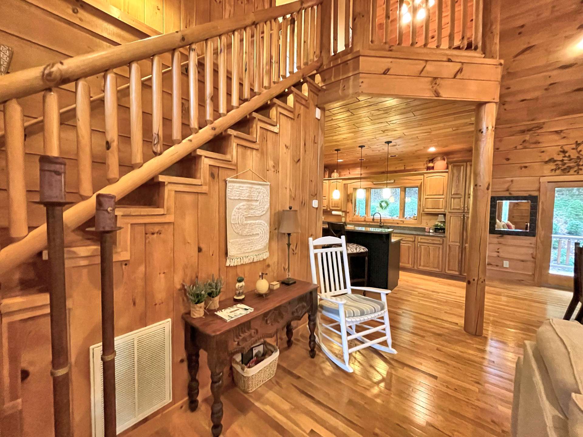 Stairs to upper level
