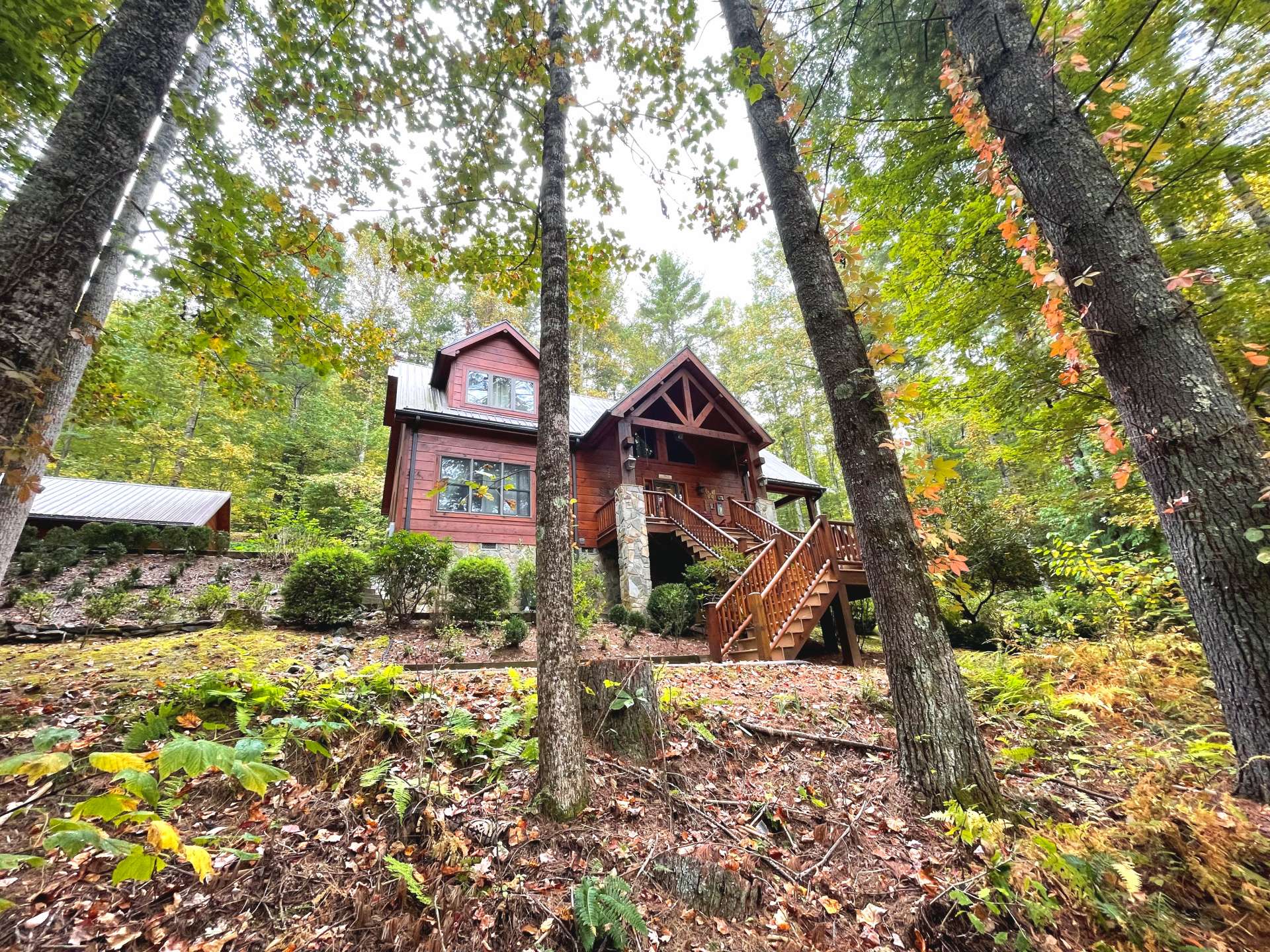 Beautifully landscaped 2-acre setting
