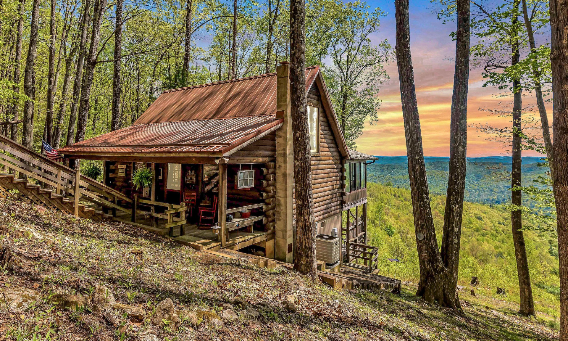 Furnished Log Cabin Blue Ridge Parkway NC