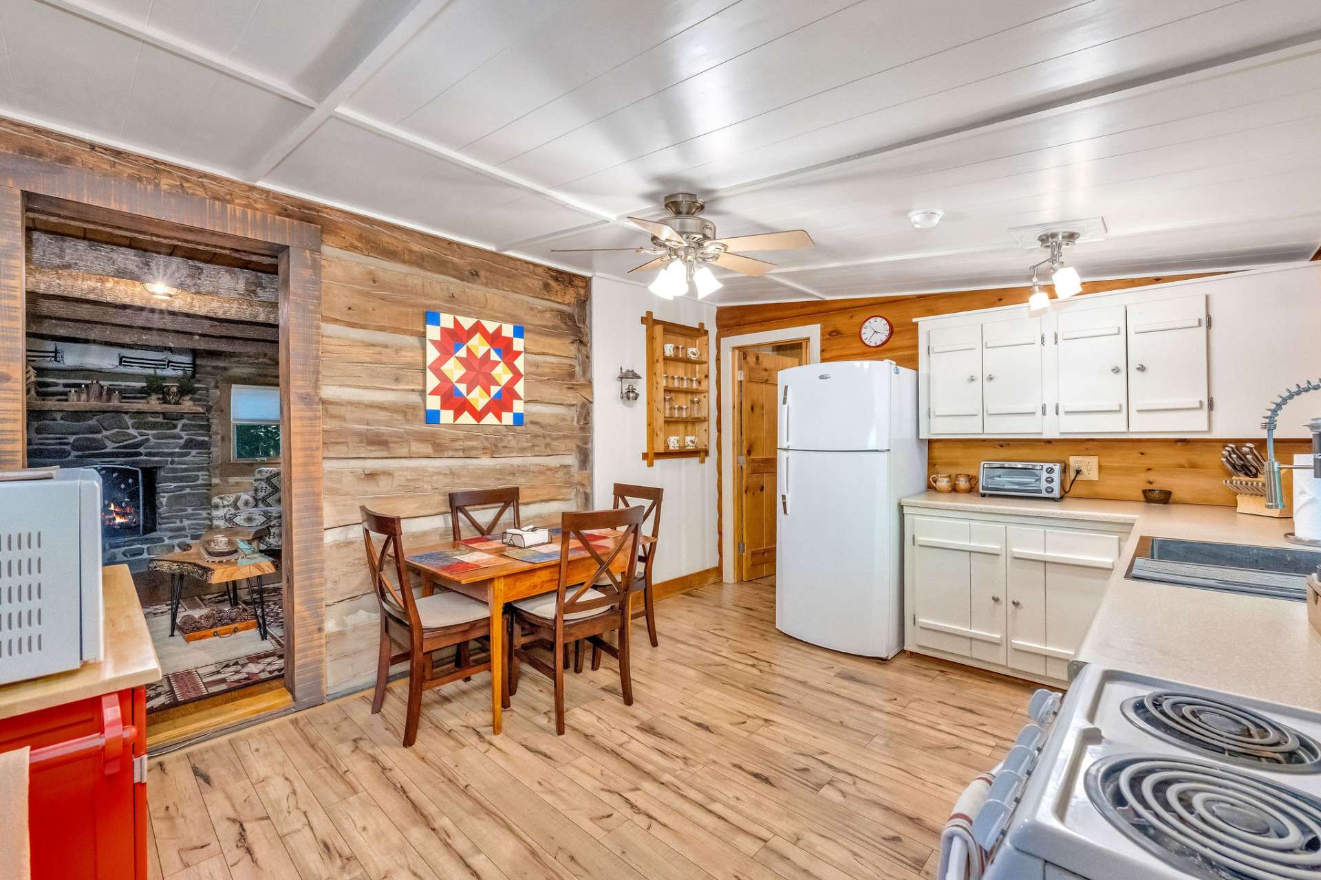 Or, take your meal outdoors to the deck or covered porch.