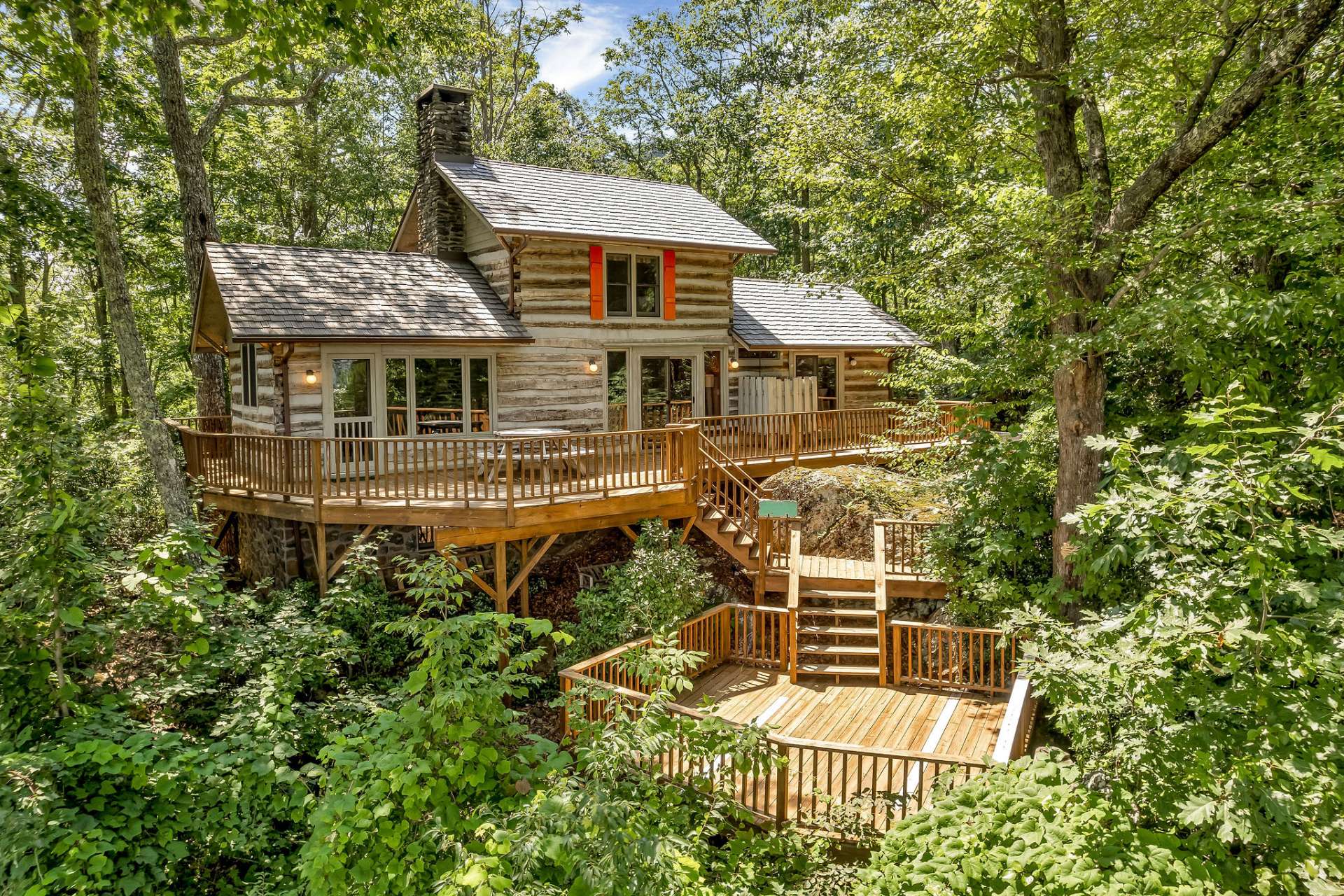 Great deck space for entertaining guests.