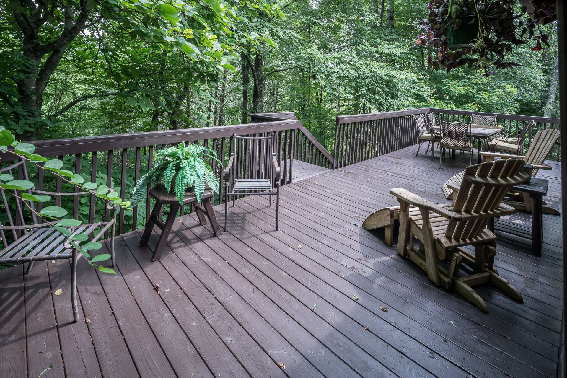 The large back deck provides for numerous seating areas for your family and friends.