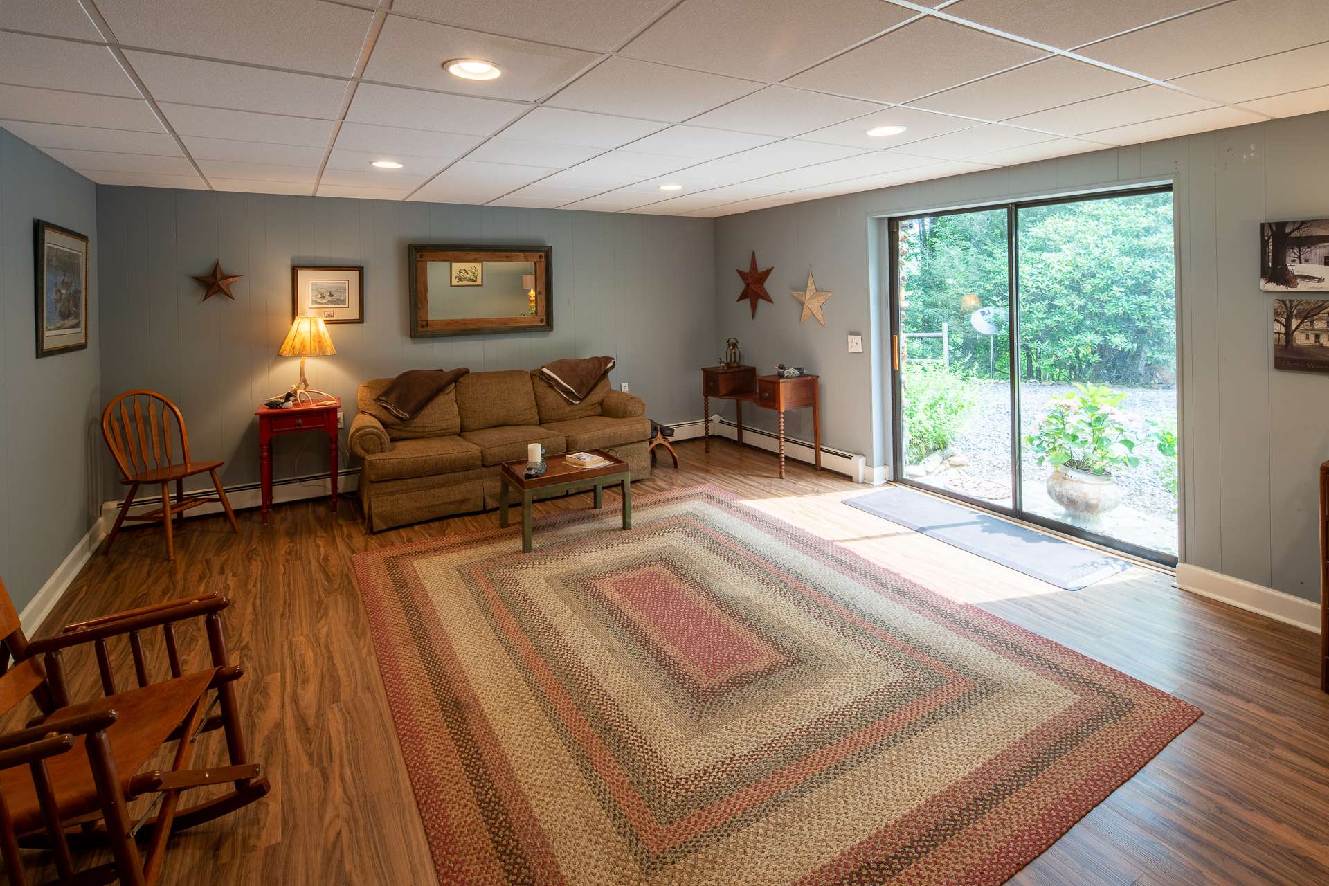 Fabulous family room in the walkout basement, which could also serve as another sleeping area