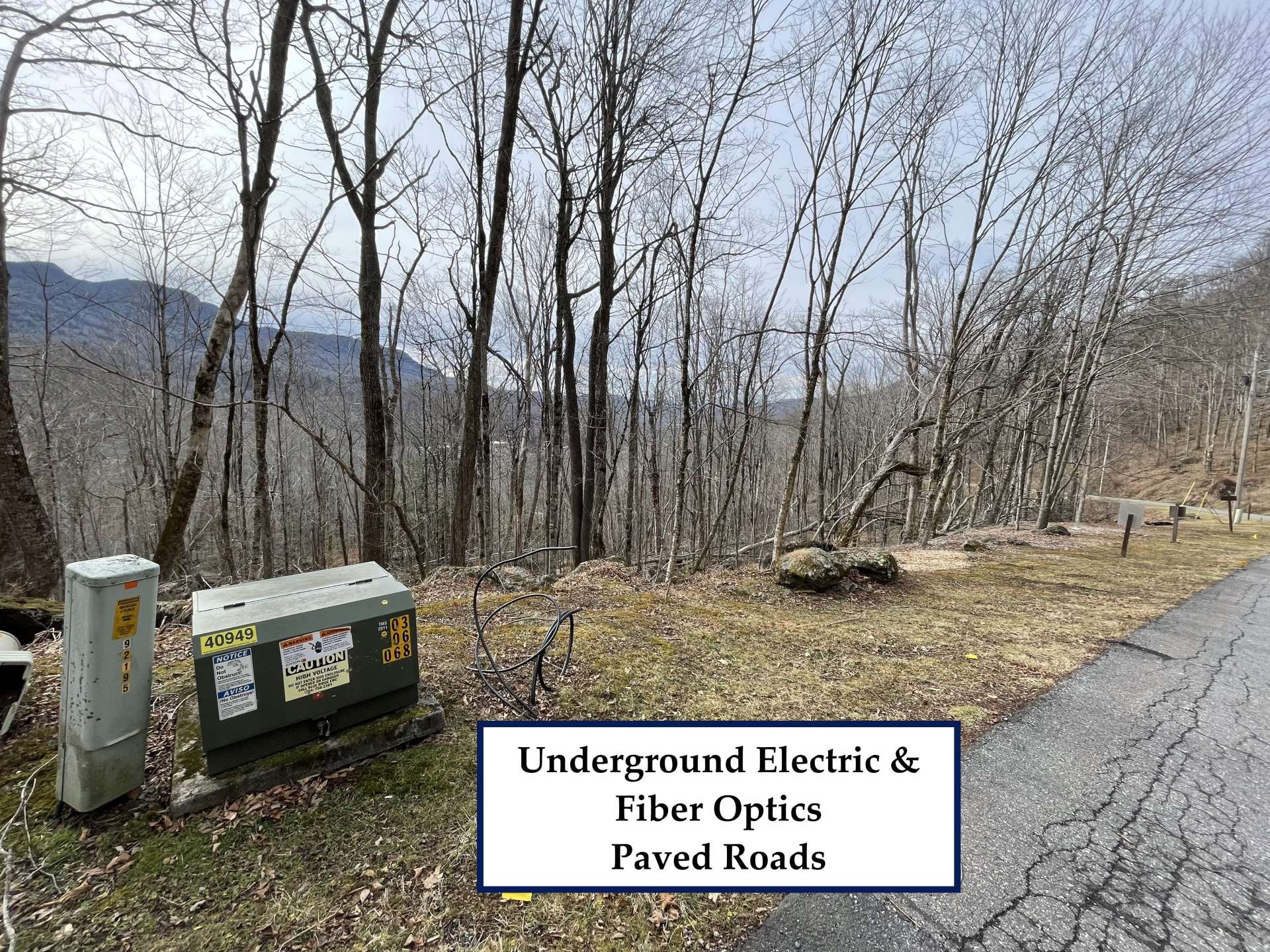 Underground electric and fiber optics