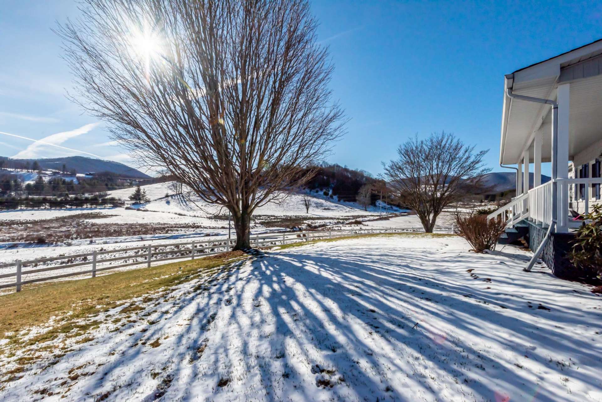 Enjoy outdoor dining and entertaining on the covered front porch. Or simply relax with a tall glass of your favorite beverage and enjoy the views.