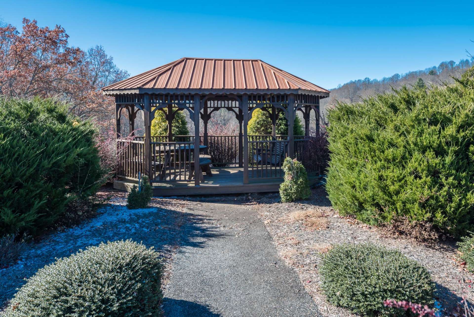 Or, bring a picnic lunch to the gazebo.