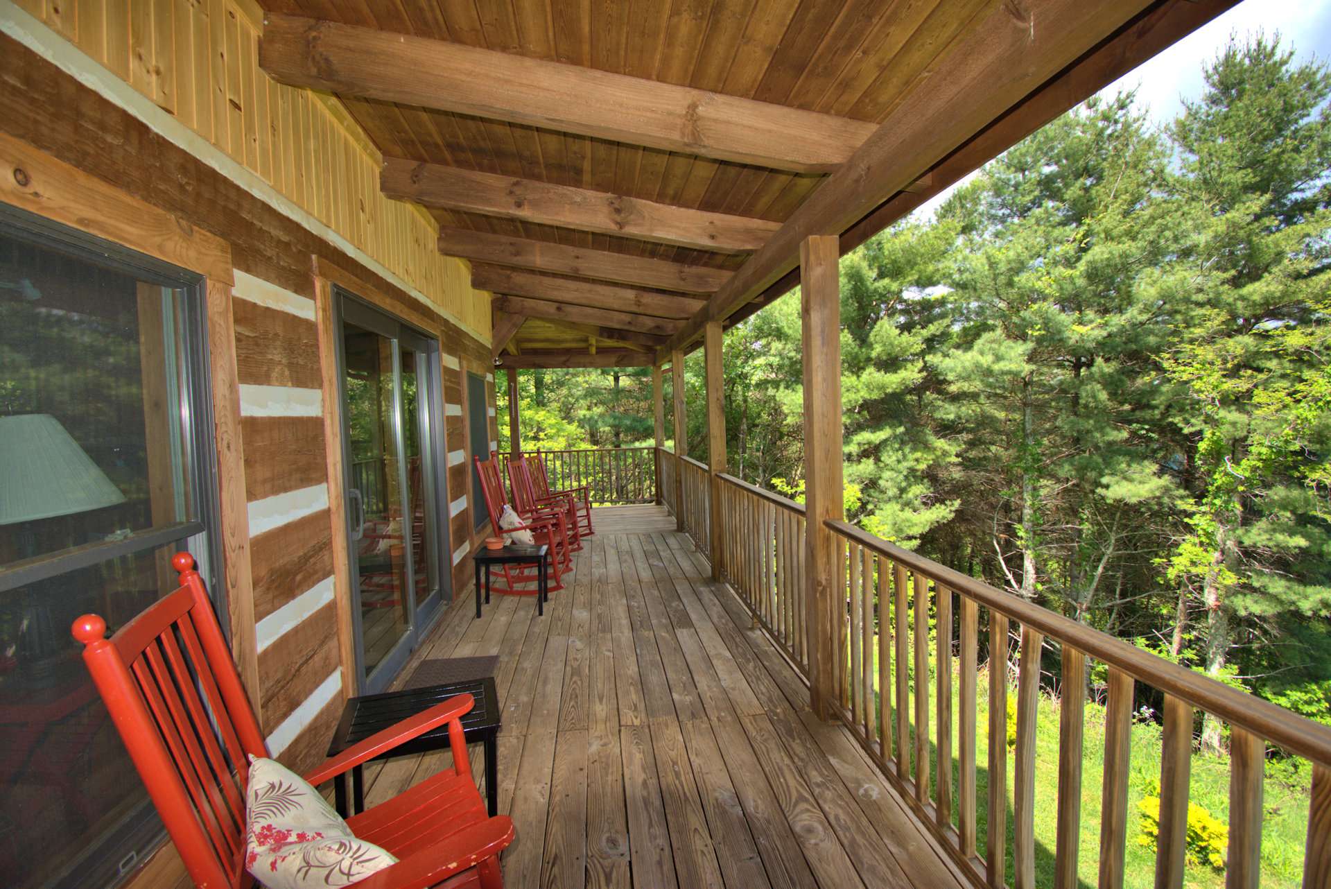 There is nothing more relaxing than spending a lazy afternoon on the partially covered wrap deck.