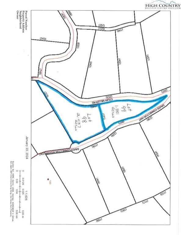 Lot 98 and 99 Colby Miller Road