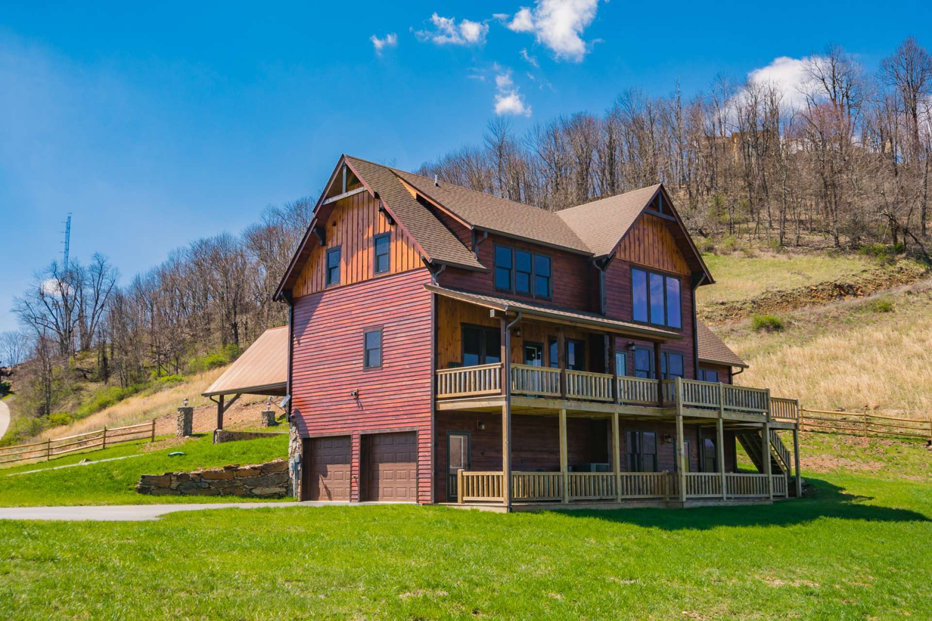 Call today for an appointment to view this extraordinary custom mountain home with unique custom details throughout, lots of outdoor entertaining space, 2-car garage, and a peaceful setting in the Todd area of Southern Ashe County convenient to Boone and West Jefferson.