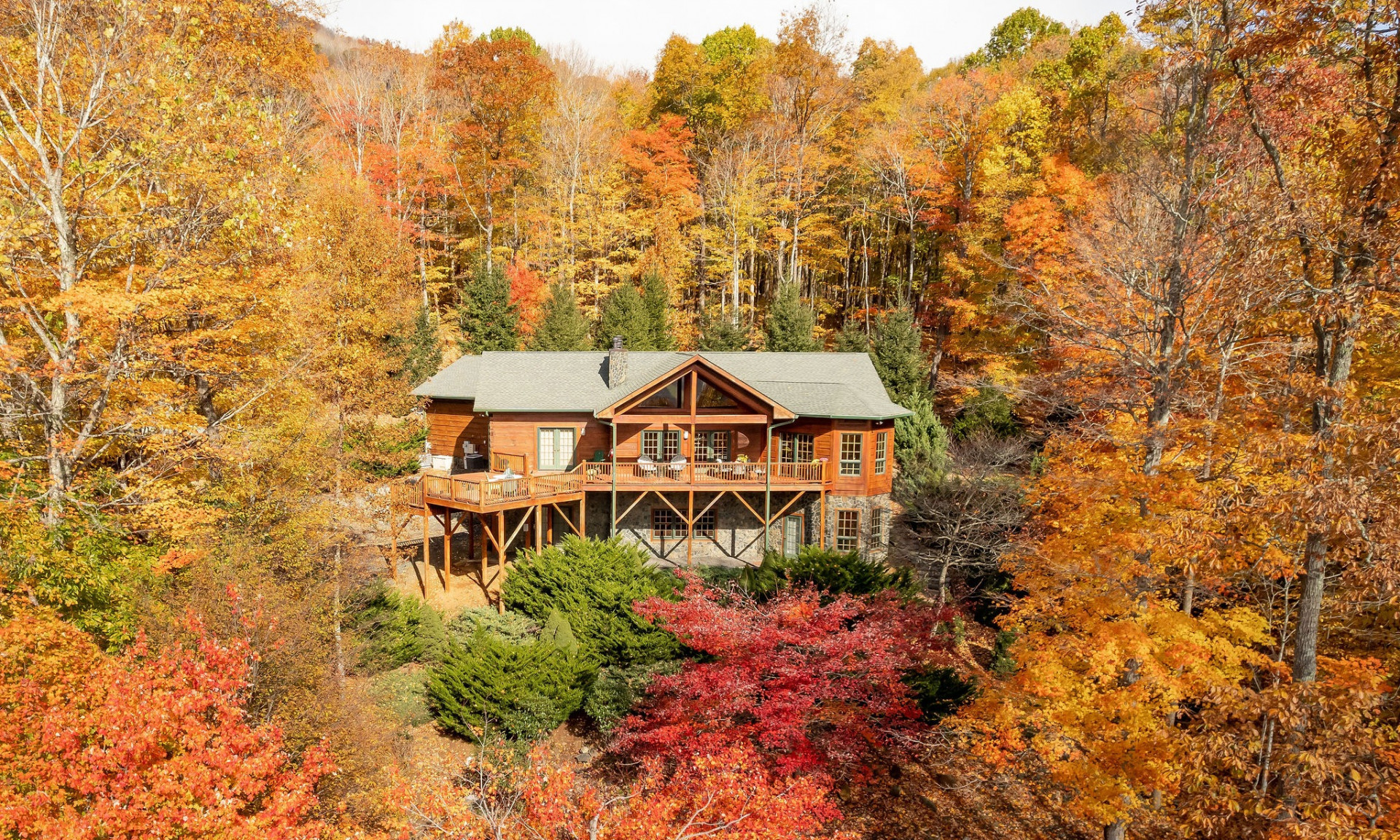 Luxury Log Home NC Mountains