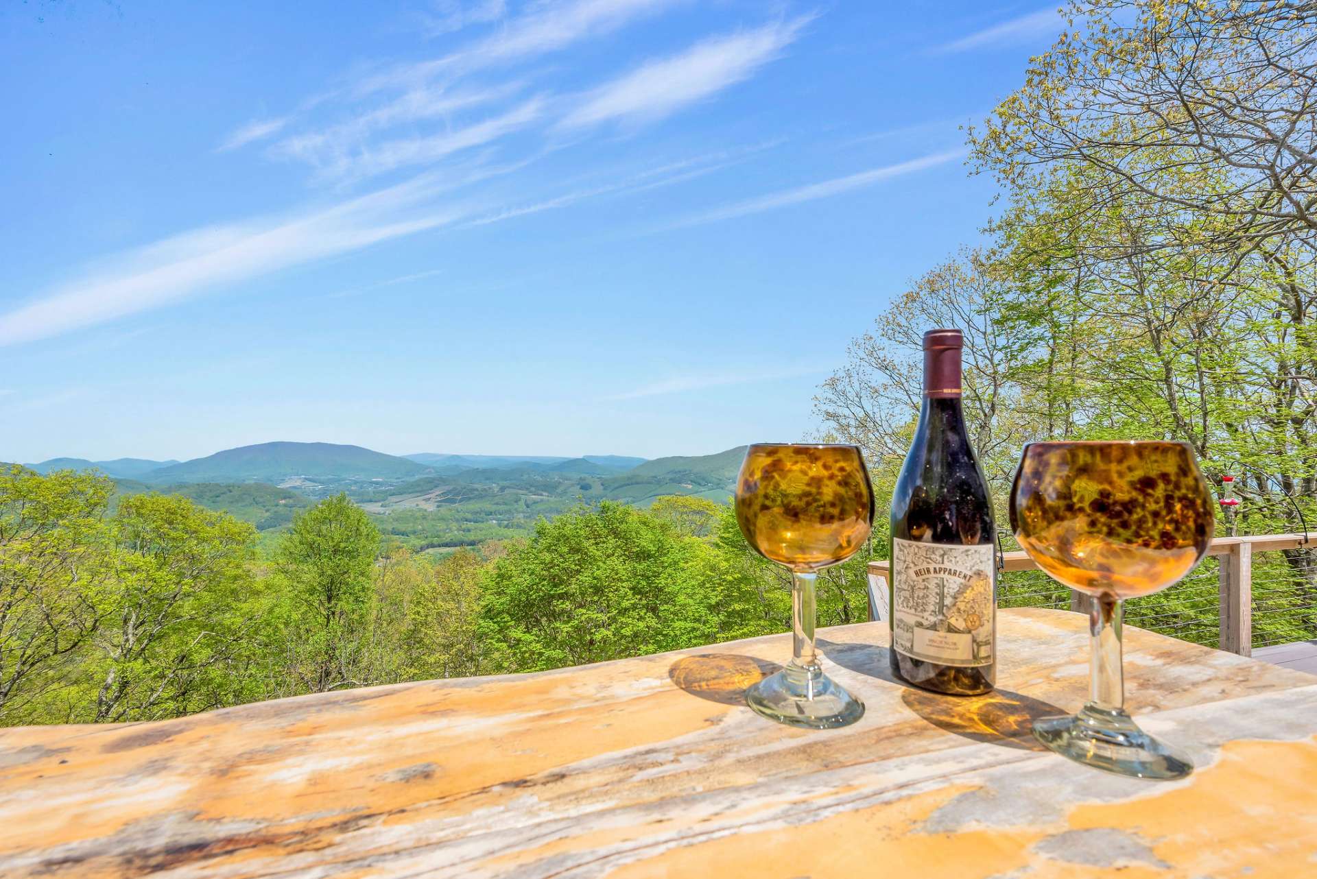 Cheers to living in mountain luxury.