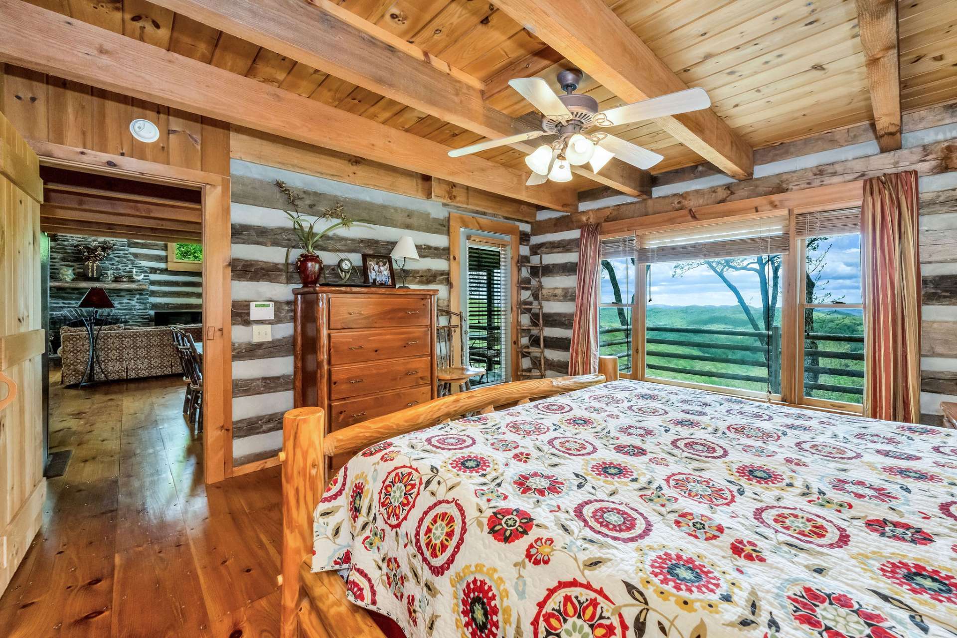 A private door opens to the deck, where you can greet the first light of day or unwind beneath a sky scattered with stars.