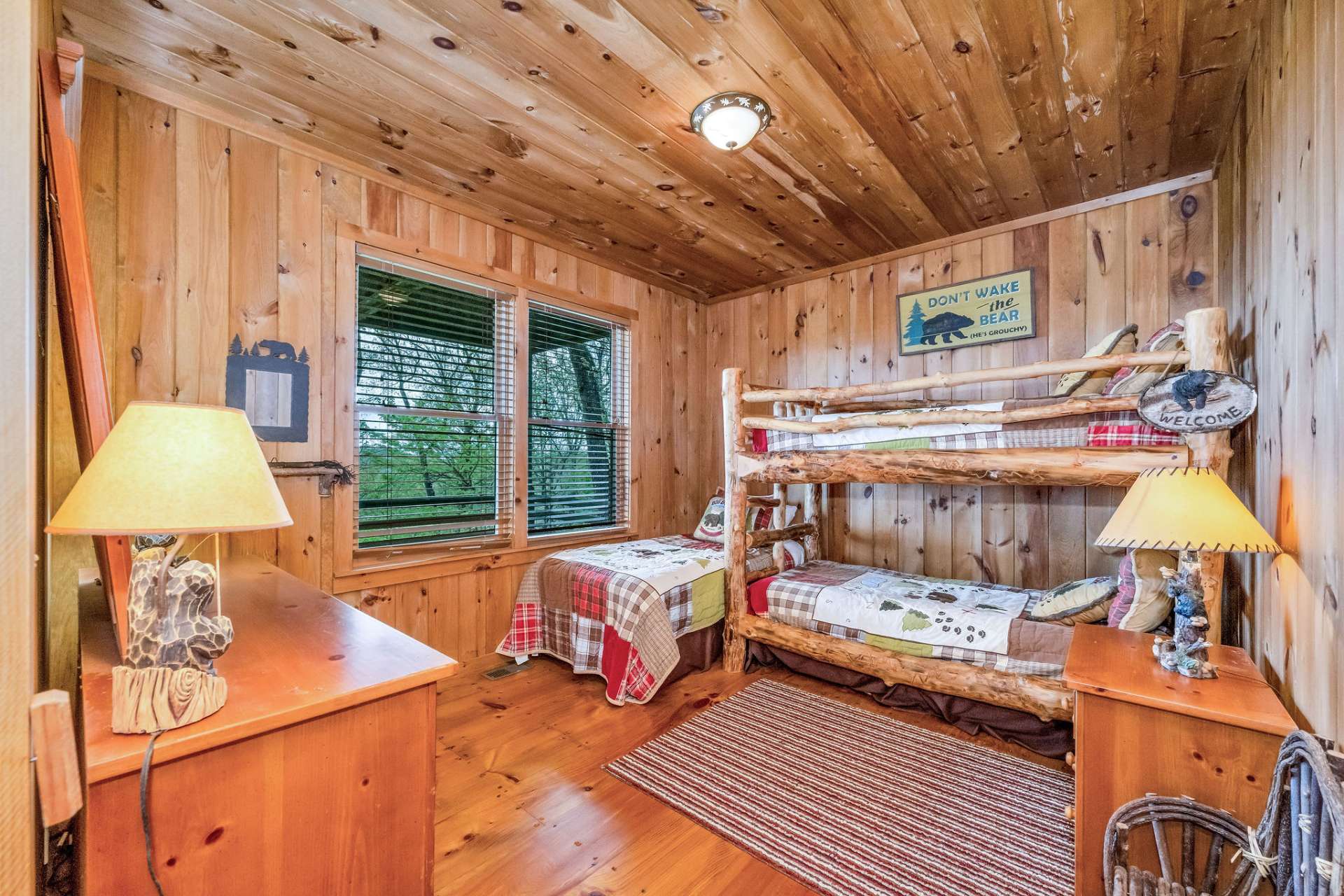 An additional bonus room is set up as a sleeping area.