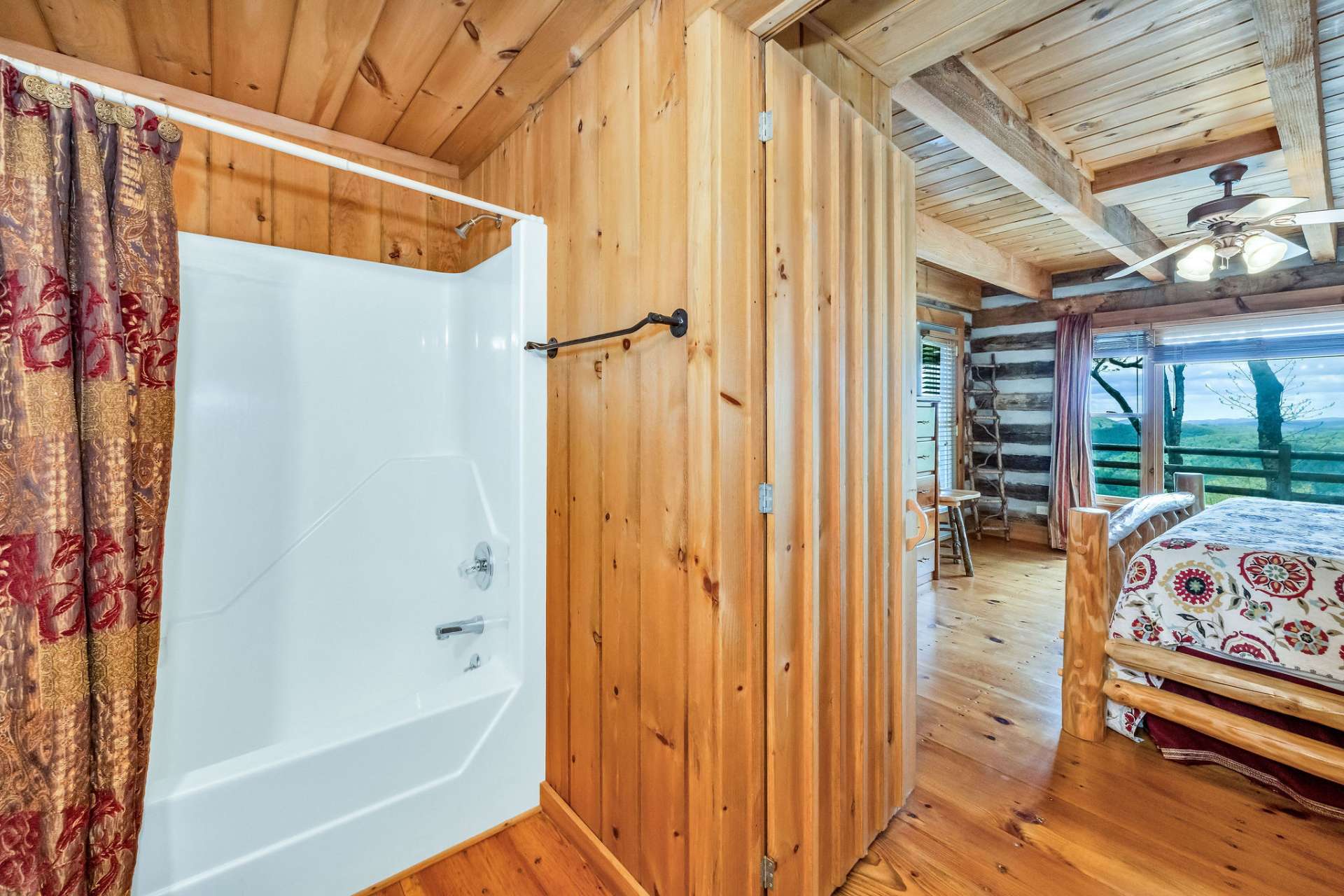 Enjoy a soak in the tub or a shower after an exciting day exploring.