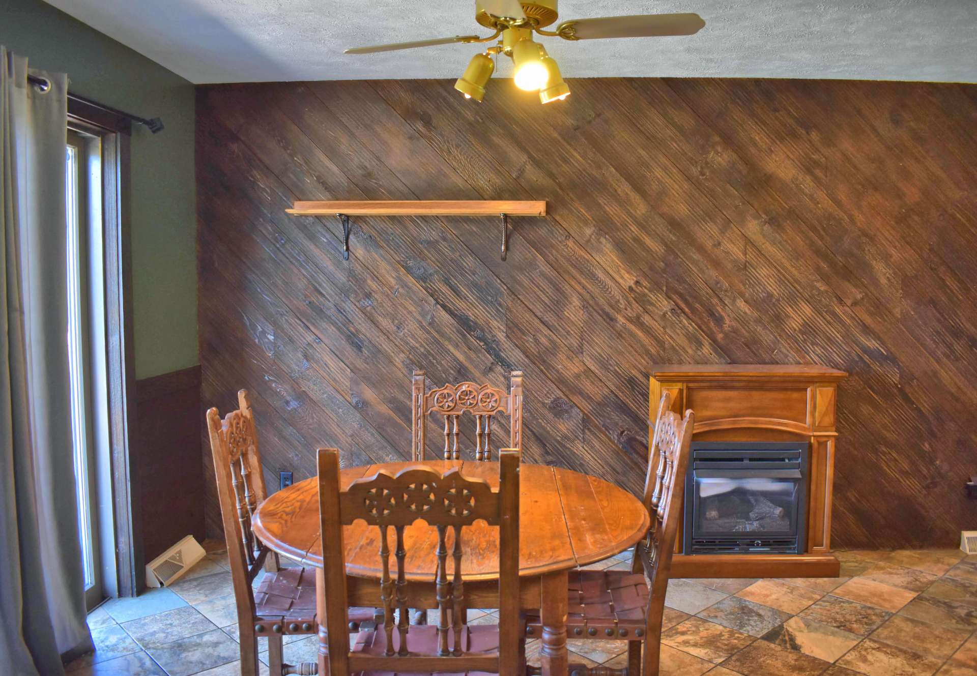 Wood accent walls!