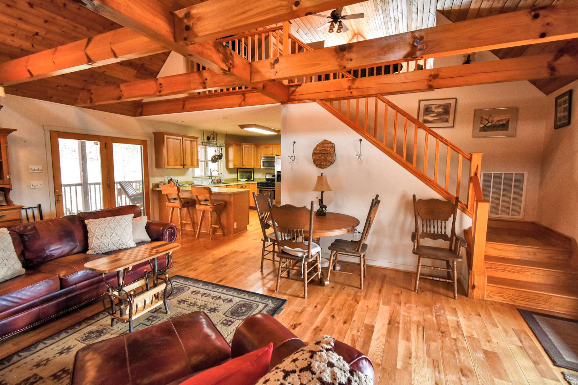 A formal dining area, located in the great room, is ideal for entertaining dinner guests.