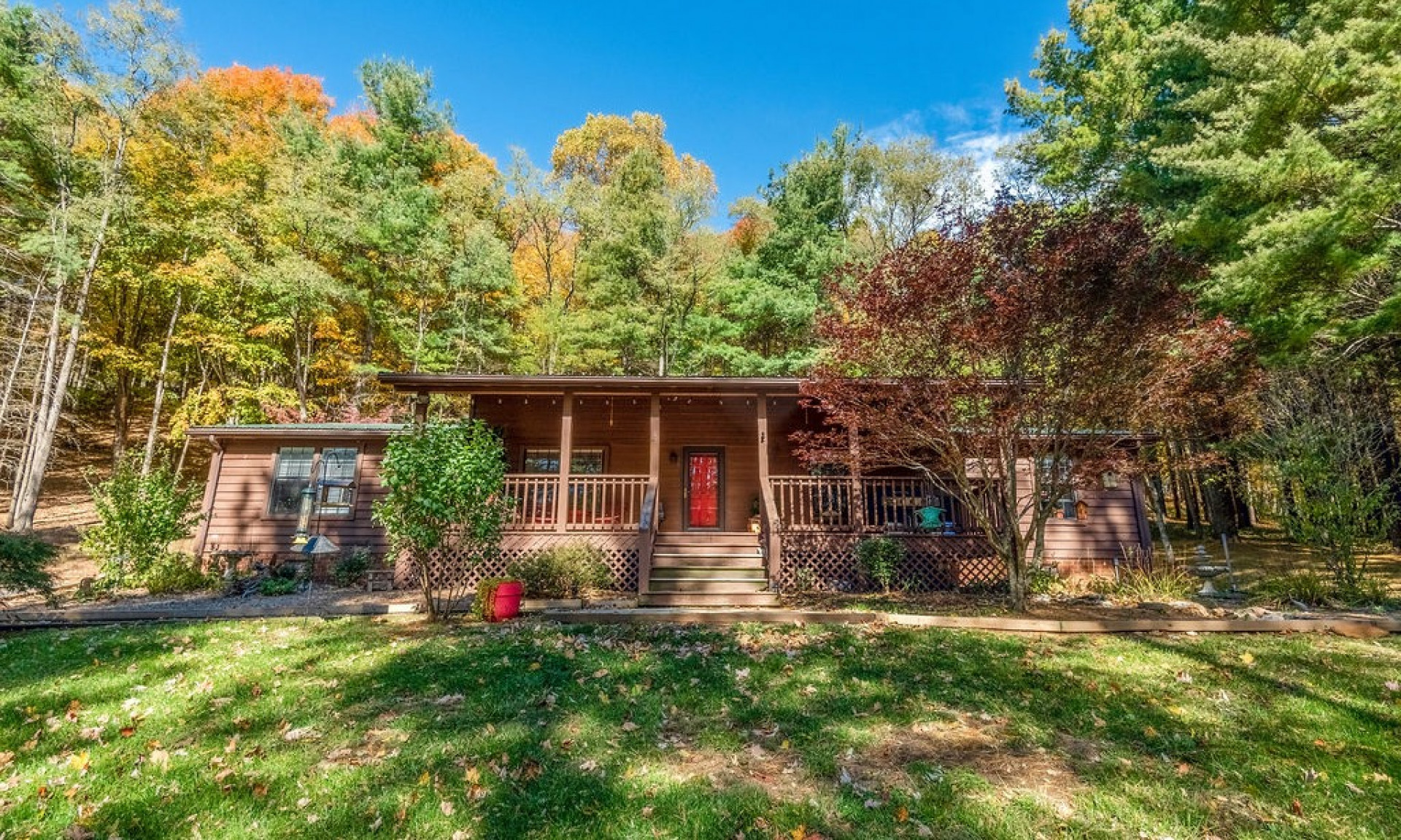 Welcome home! Relax on the front porch.