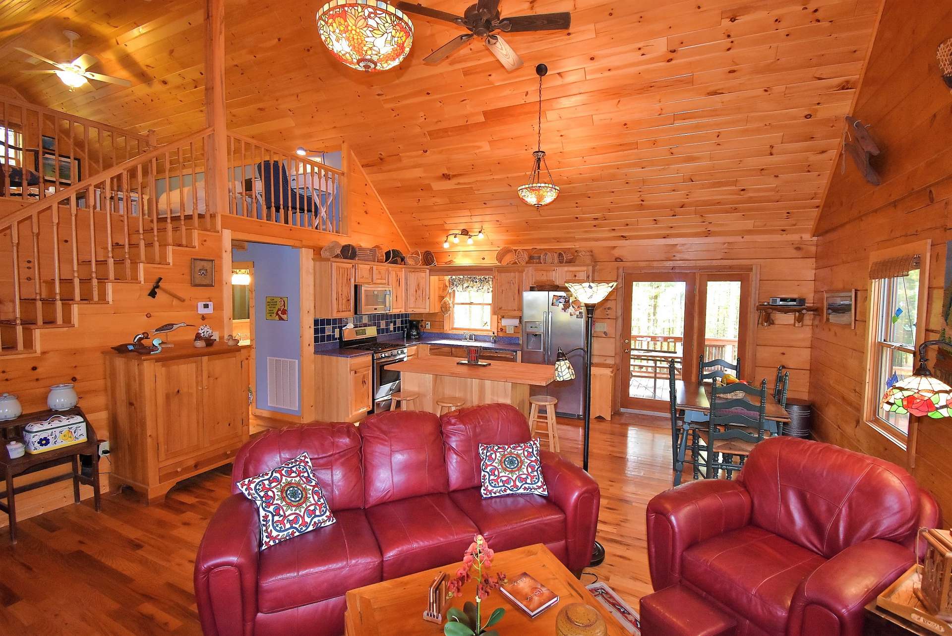 The living area is open to the kitchen and dining area for easy flow when entertaining.