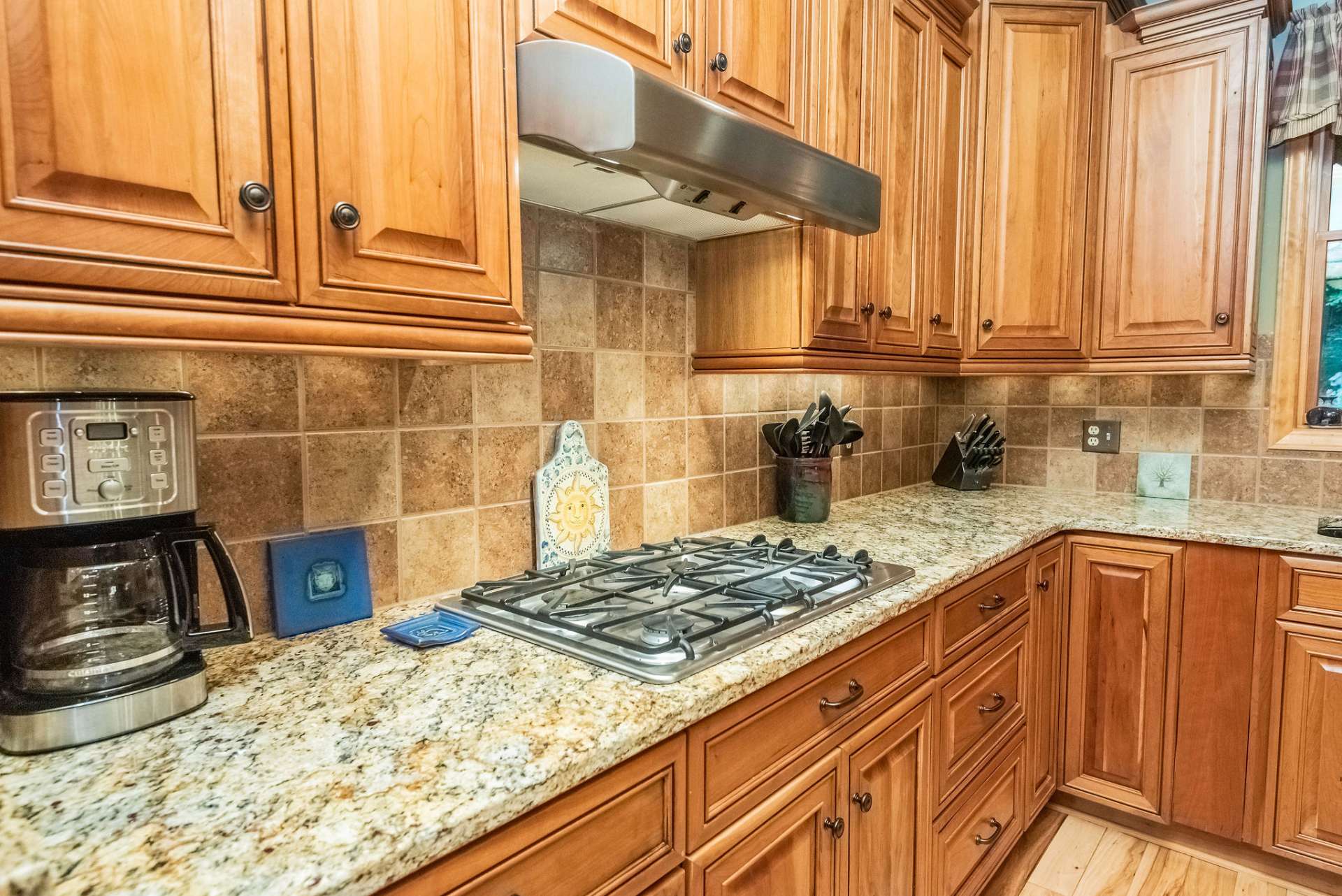 The chef in the family will love the gas cooktop.