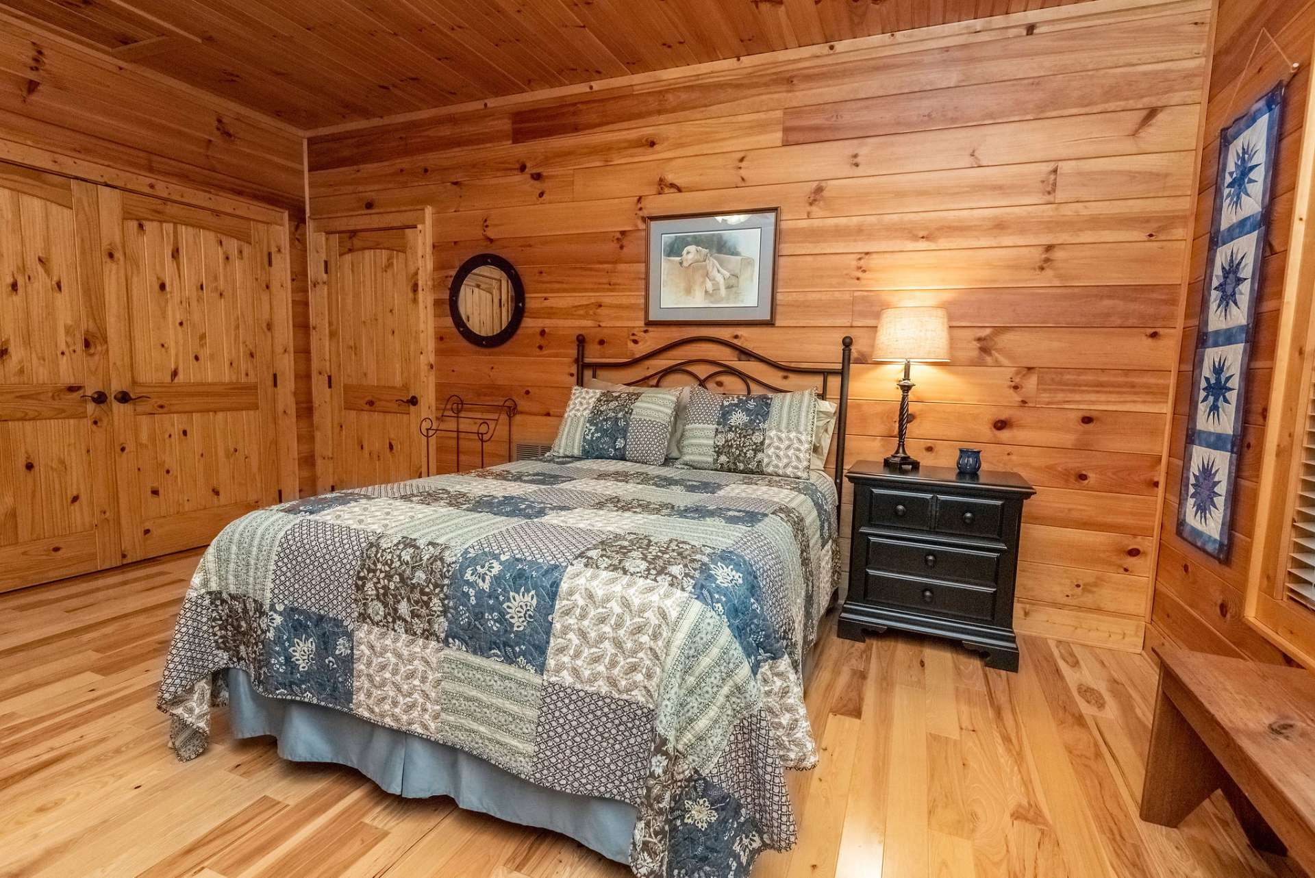 Both of the upper level bedrooms offer large closets and additional storage.