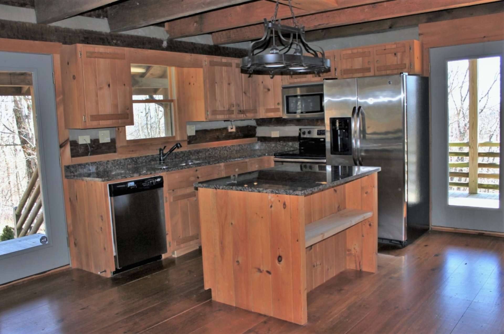 You won't have to spend time away from your guests to prepare food in this kitchen.