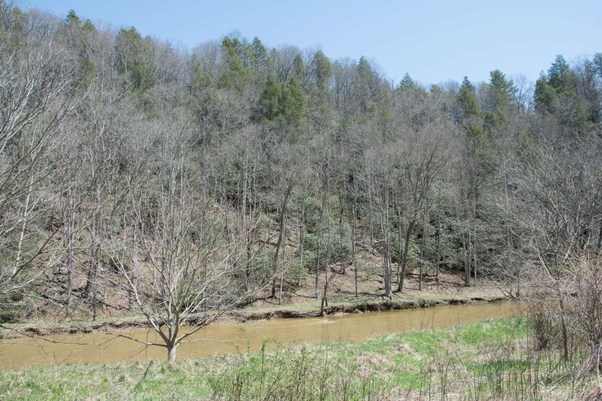 <b>This 1.03 acre riverfront home site is offered at $54,000 and will be the perfect option to construct your mountain retreat cabin.  Call today for additional information on listing B295</b>