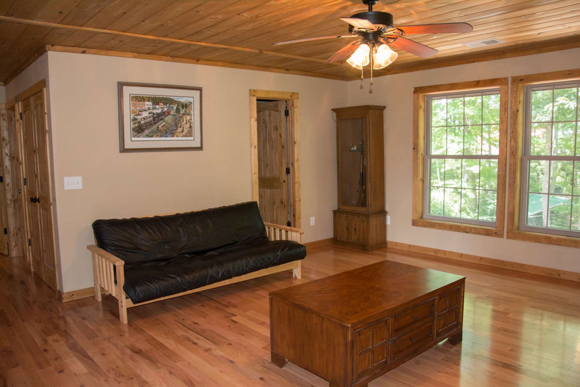 A full bath is accessed from the loft area, too.