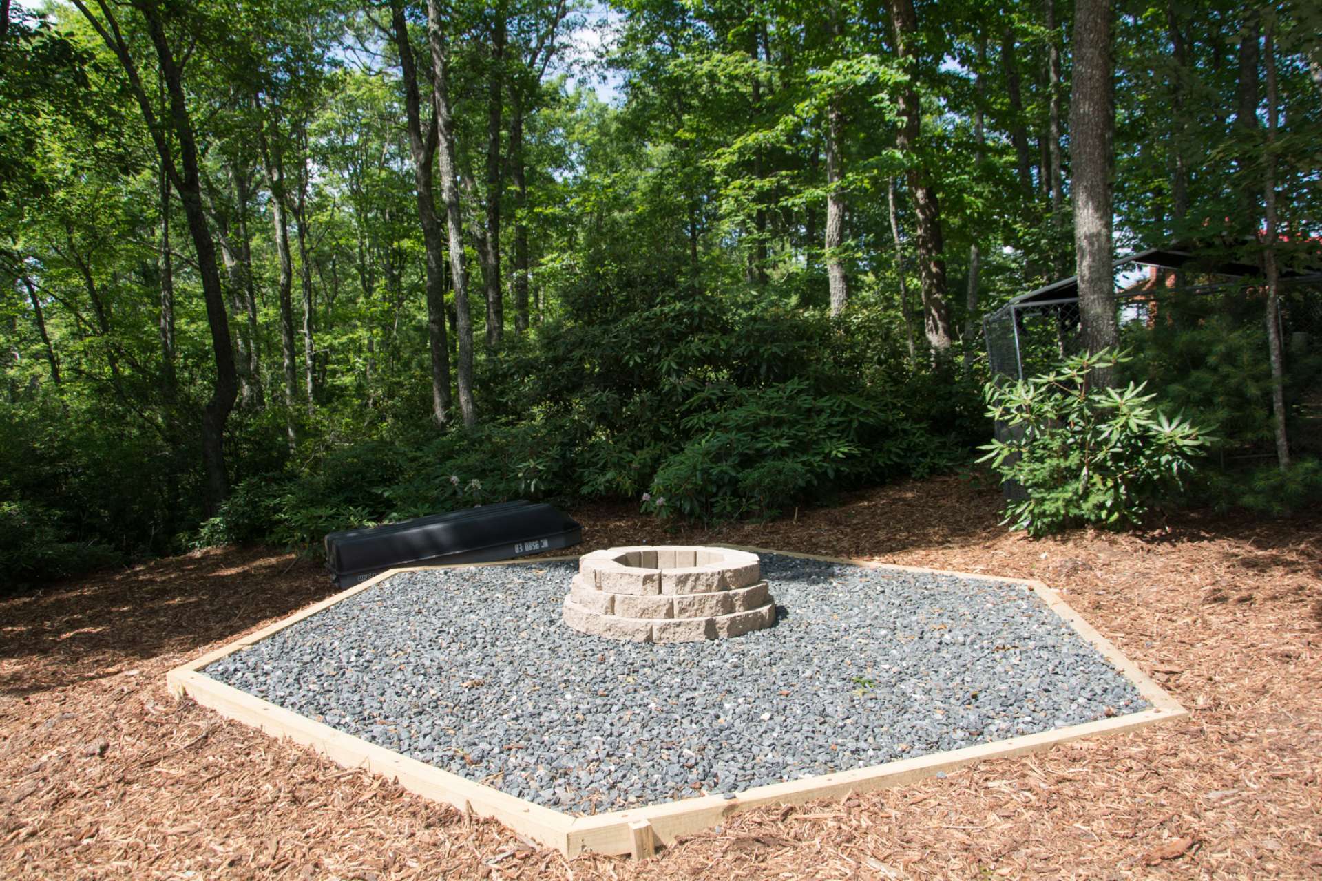 Gather around the firepit for a fun filled evening roasting hot dogs, making smores, and sharing  family stories and folklore with family and friends.  Savor the natural 1.617 acre setting with native mountain foliage and mixture of hardwoods and evergreens.