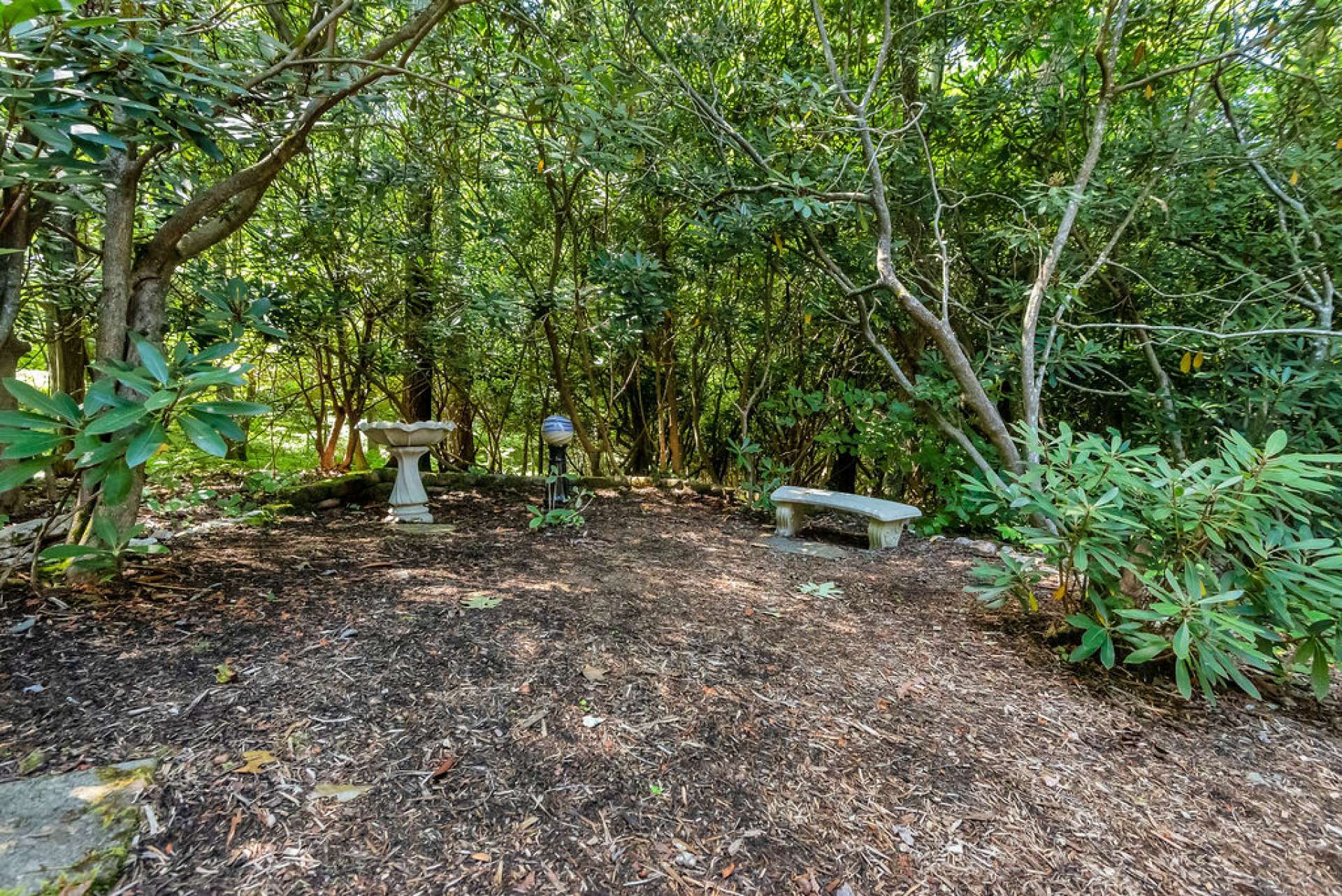 This property offers so many places to sit and enjoy nature.