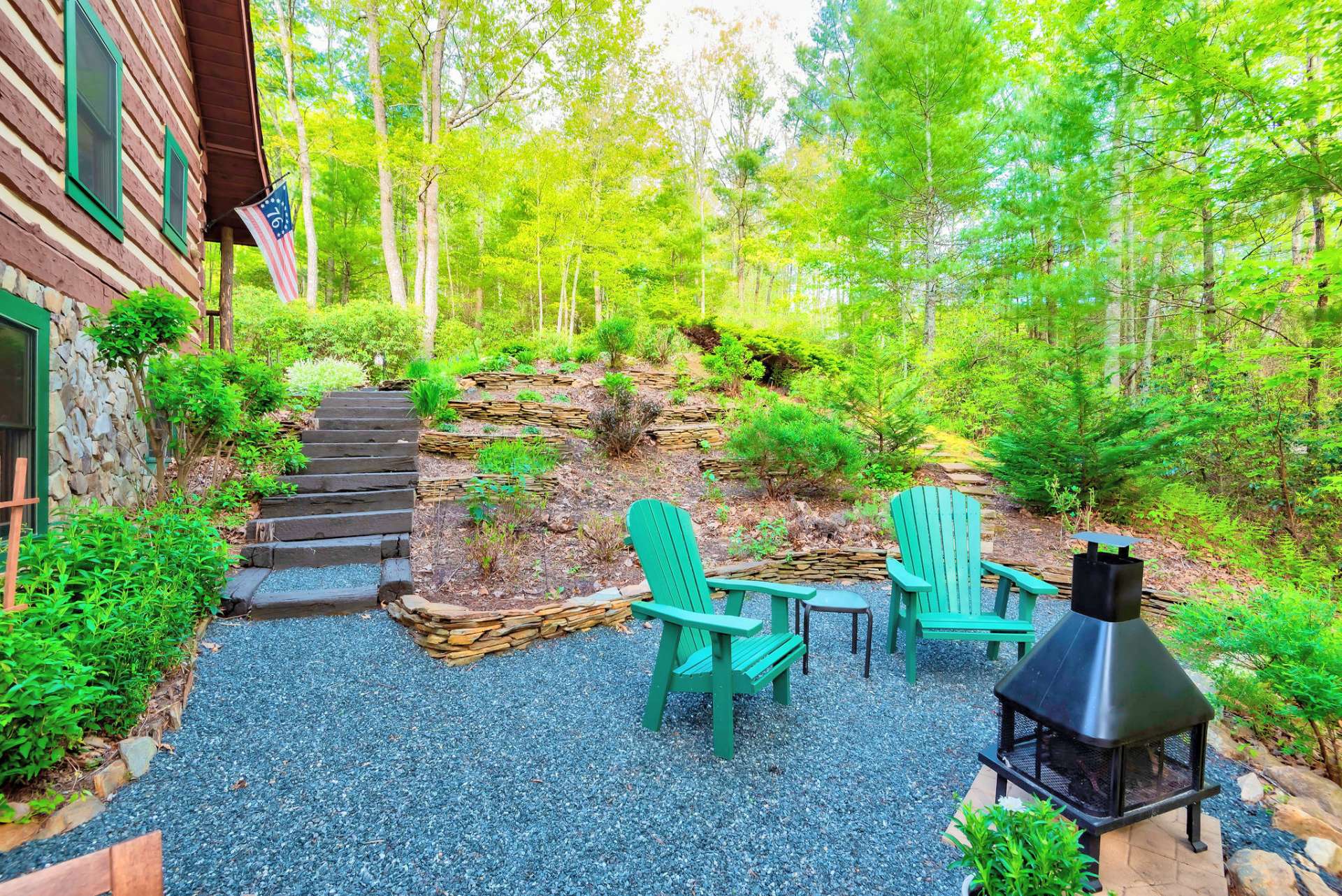 This wonderful outdoor space provides additional memory making opportunities.