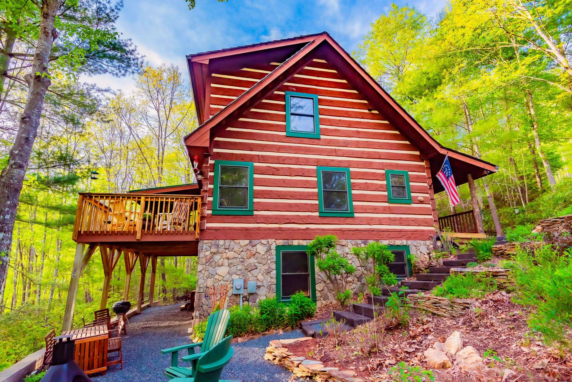 This cozy cabin in the woods is the ideal mountain retreat.  The location is convenient to Boone and West Jefferson, as well as many other NC High Country amenities and destinations.  Call today for your private viewing of listing S184.