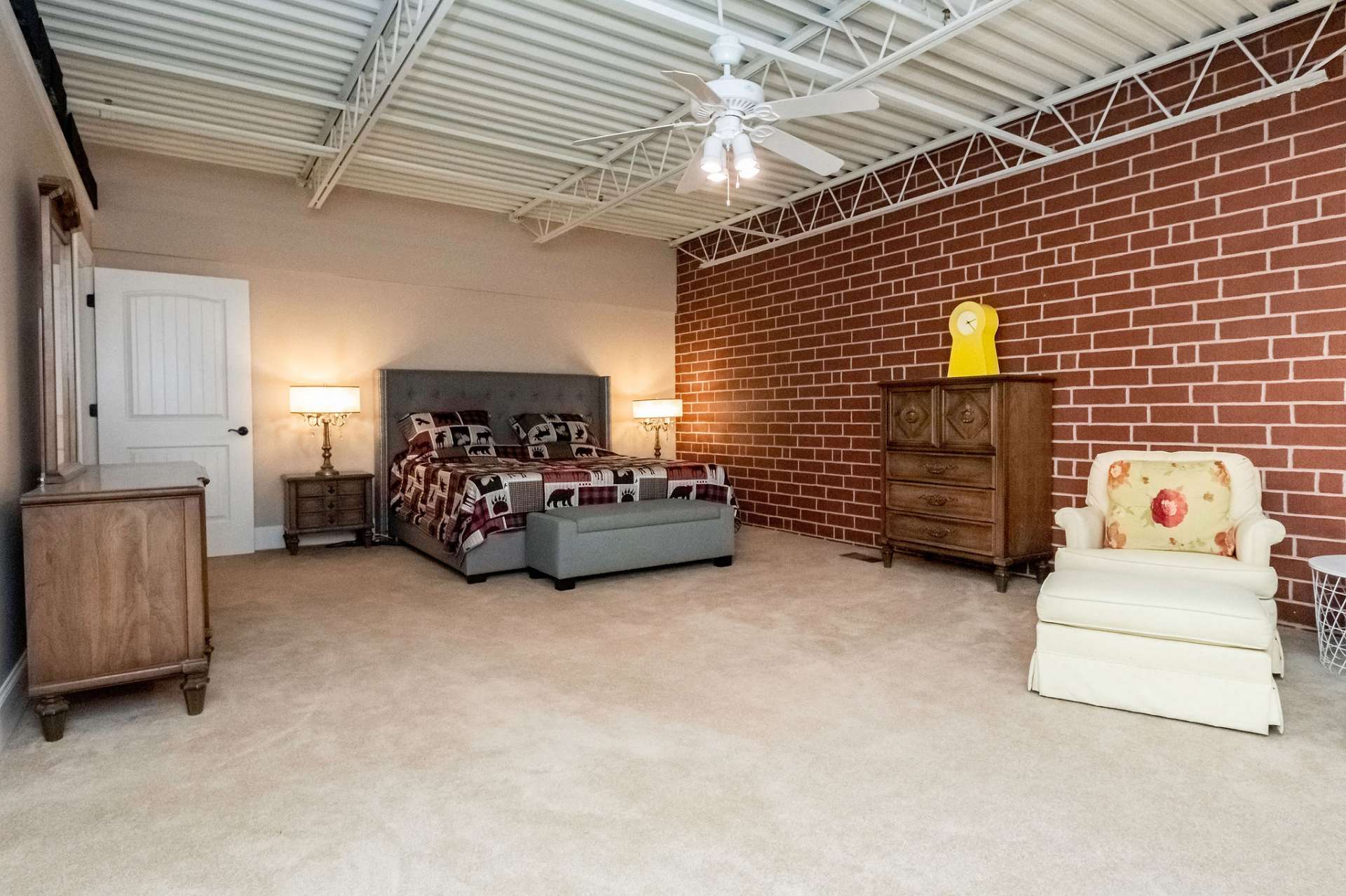 Larger second level guest bedroom.